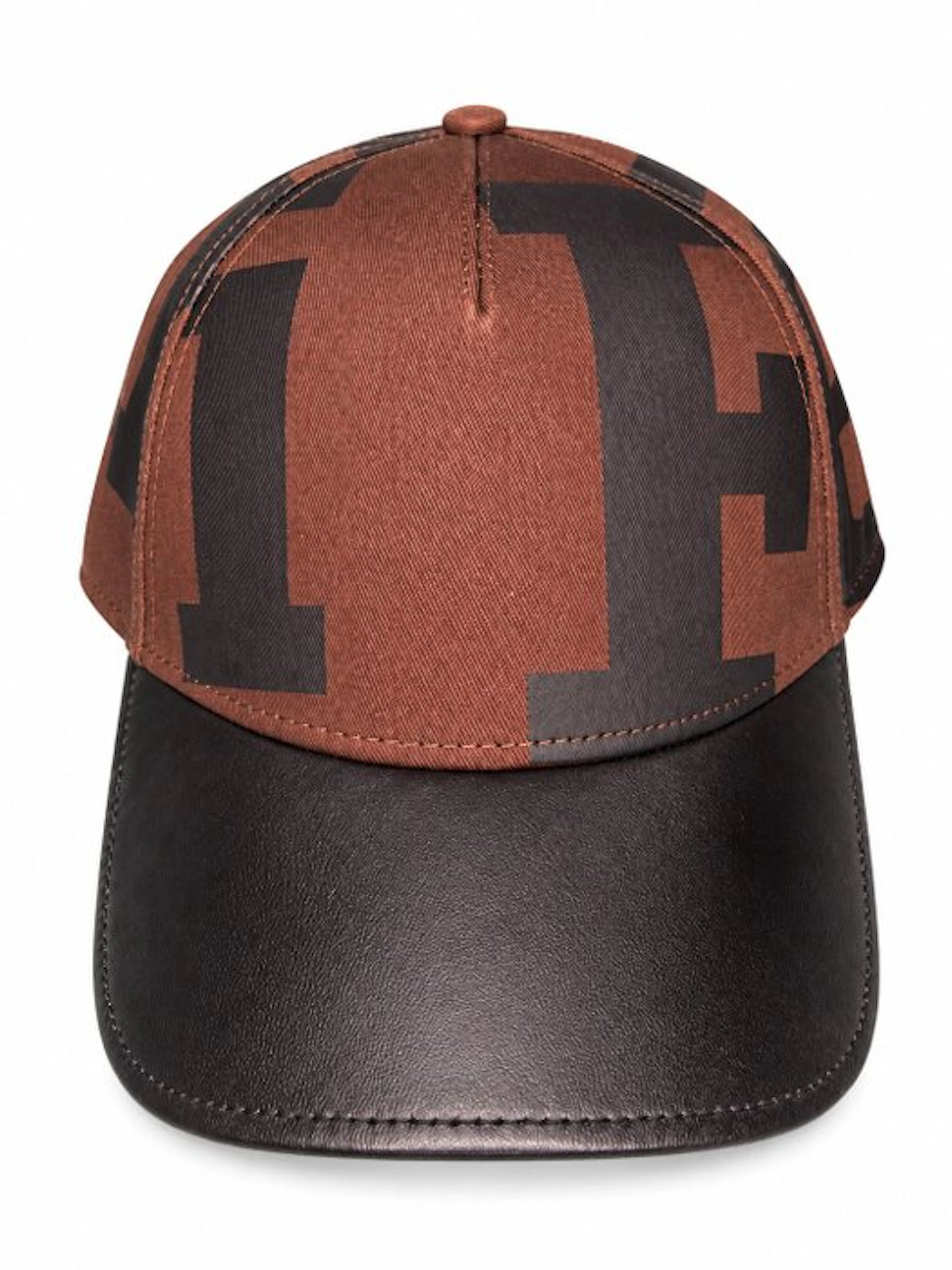 Baseball Cap - Ferrari - Printed Twill with Leather Visor