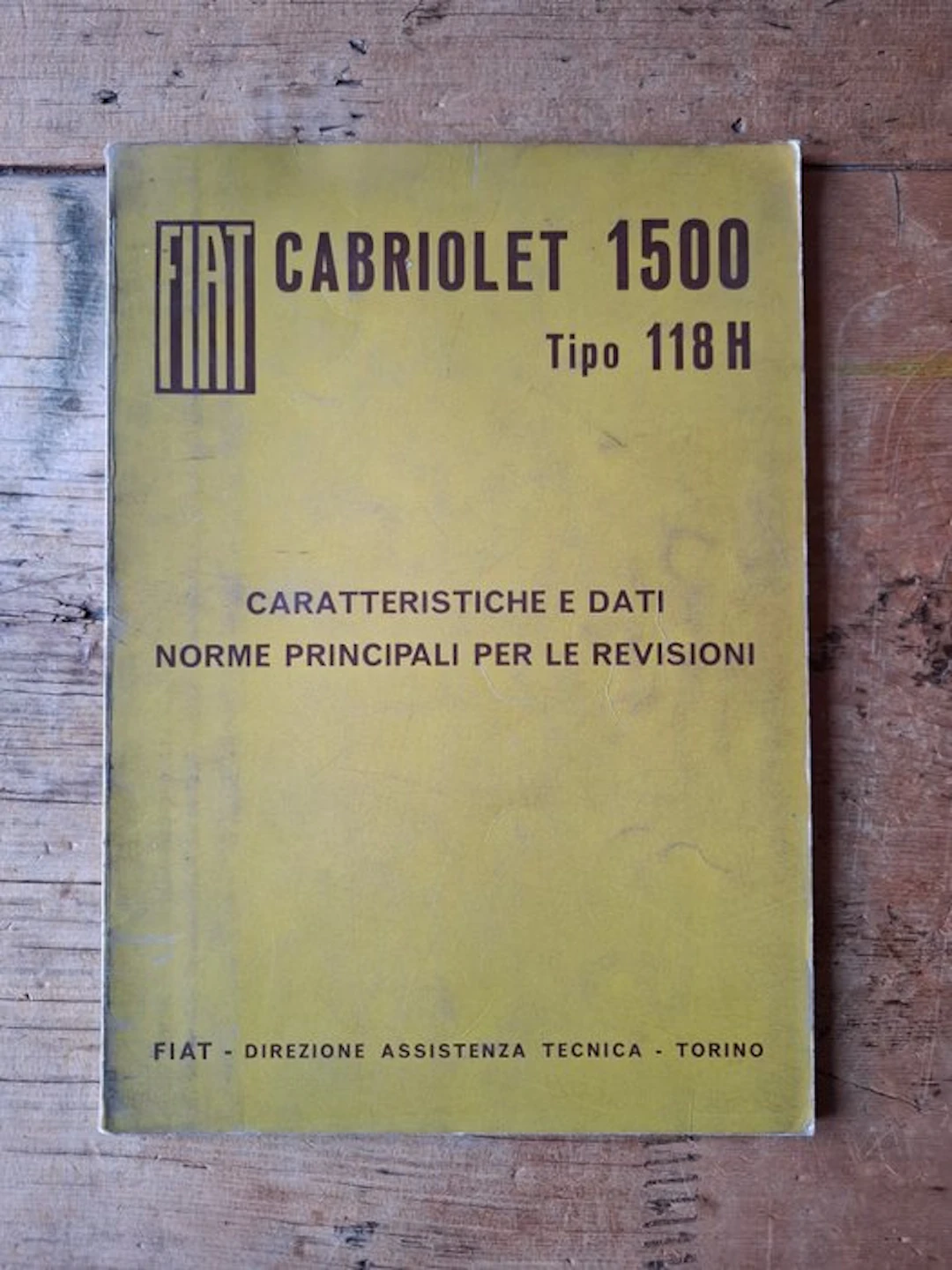 Manual - Fiat - Cabriolet 1500 Tipo 118 H - 1963