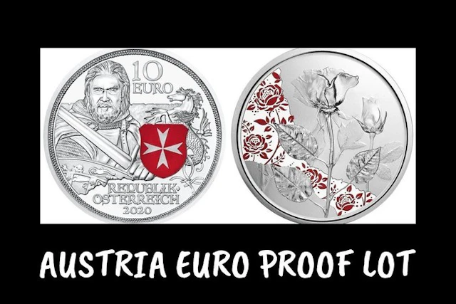 Austria. 10 Euro 2020/2021 "Die Rose'' + "Fortitude" Proof (No reserve price)