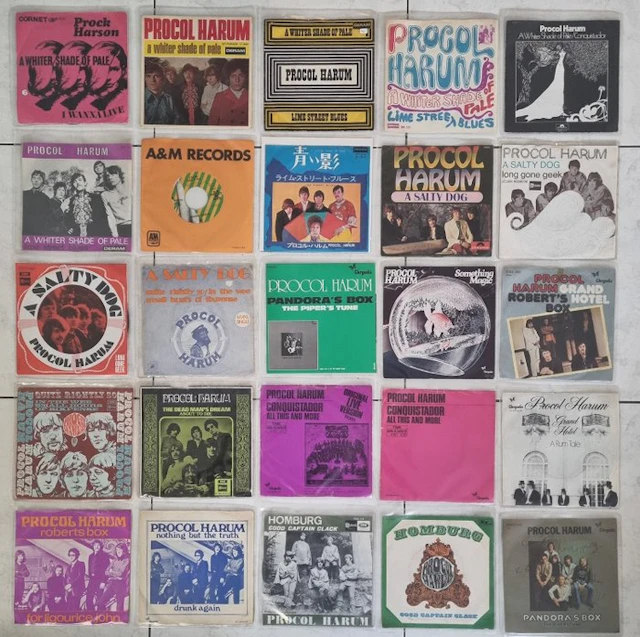 Procol Harum - Collection of 25 x original 7" singles...