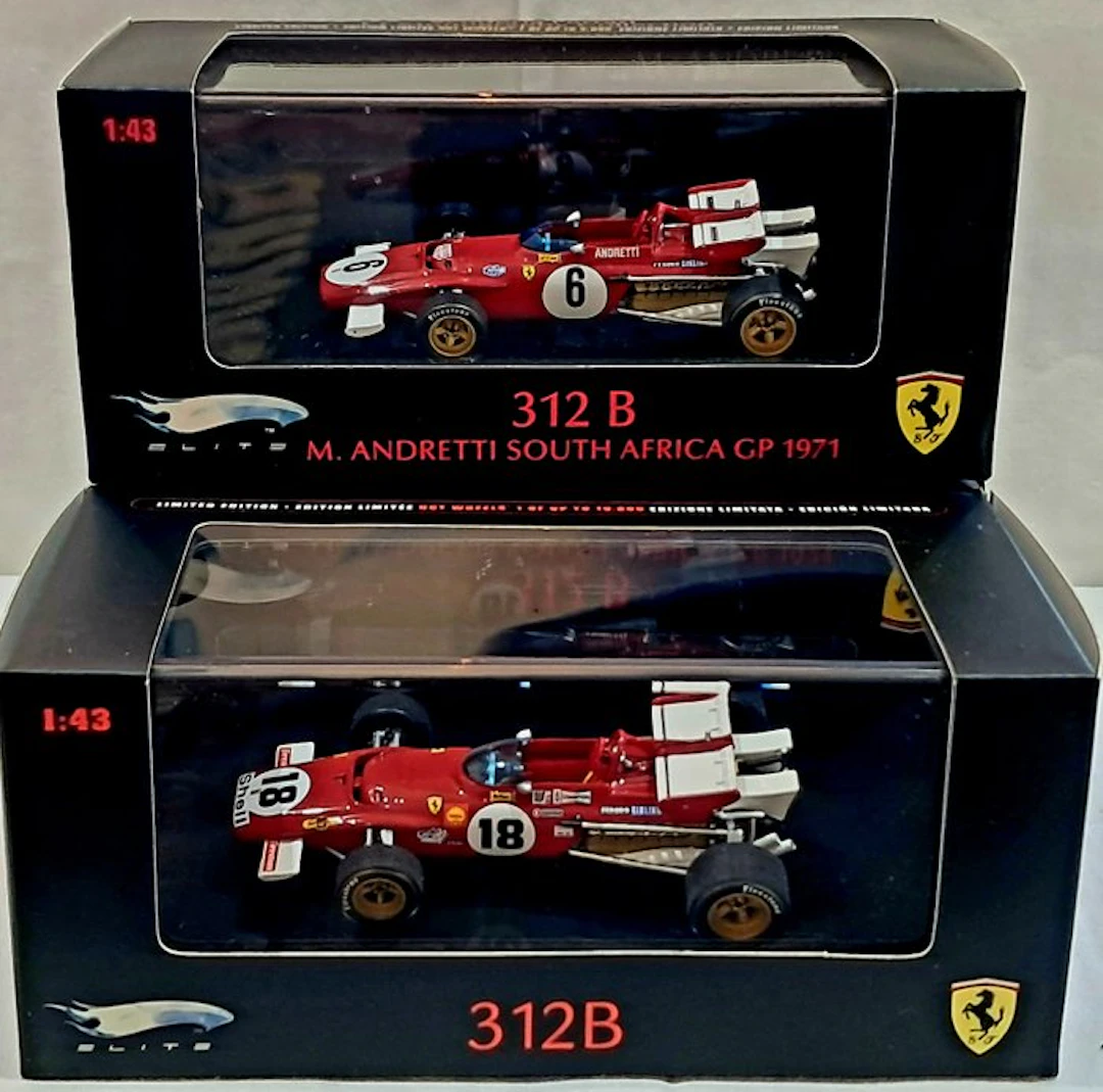Mattel - Hot Wheels 1:43 - Model race car (2) - Ferrari...