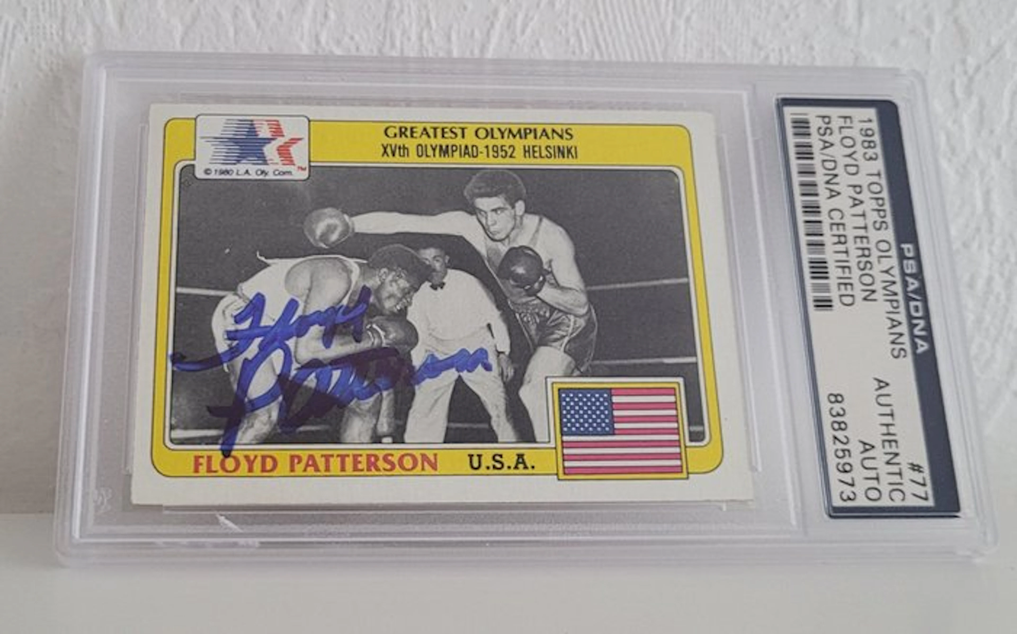 Floyd Patterson - Sportscard, Signed by Floyd Patterson PSA Certification