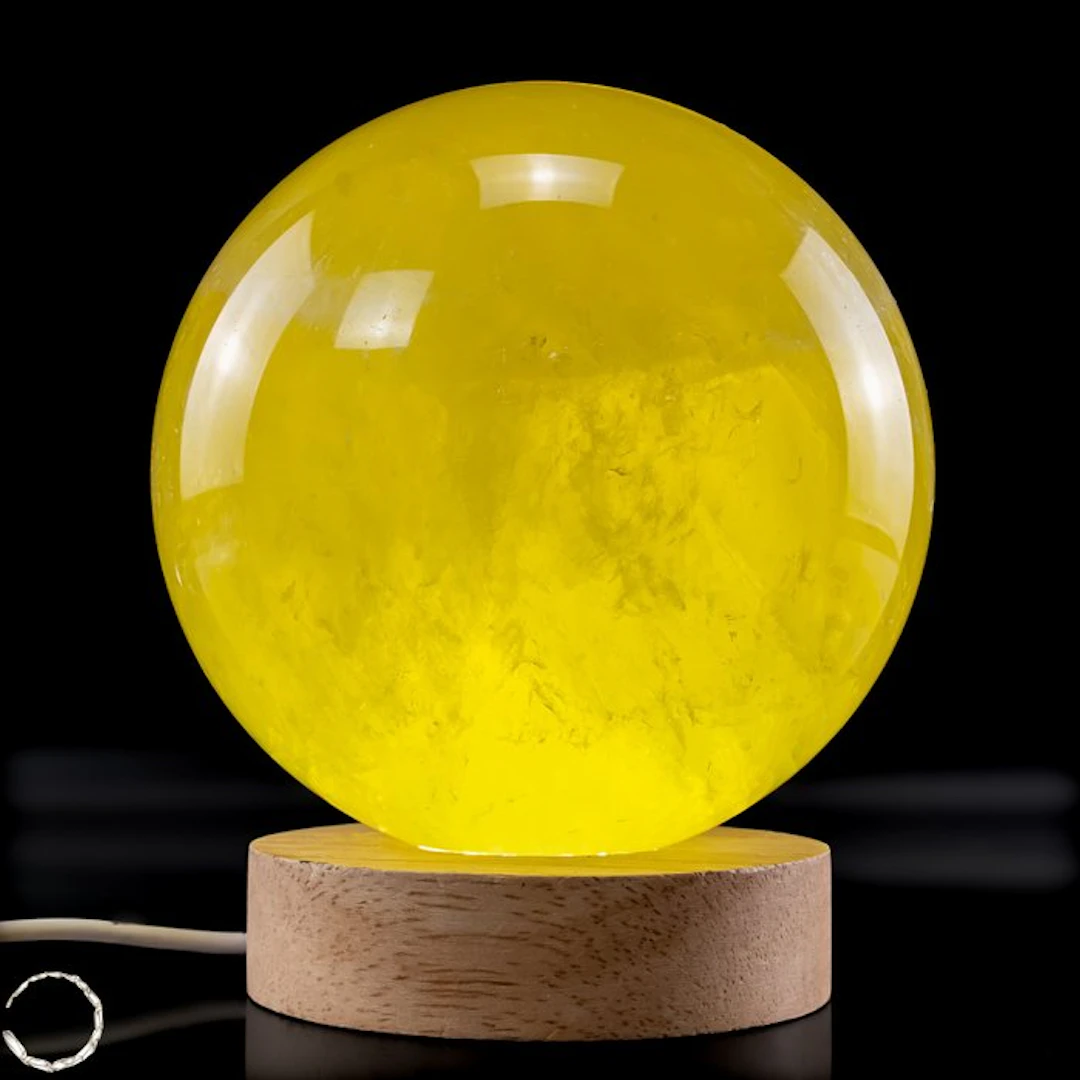 Rare, dreamlike citrine sphere of the highest quality...