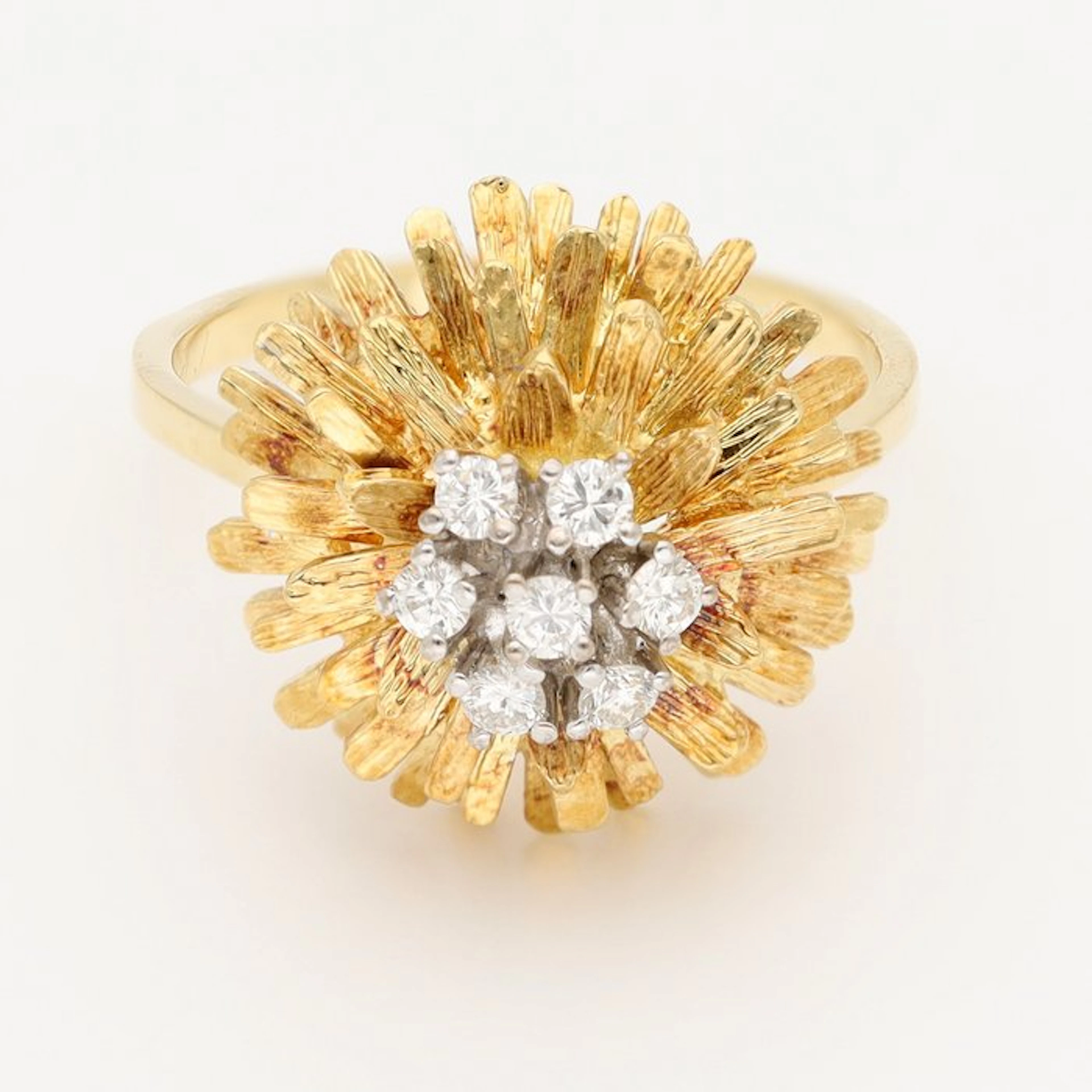Ring - 18 kt. Yellow gold Diamond (Natural)