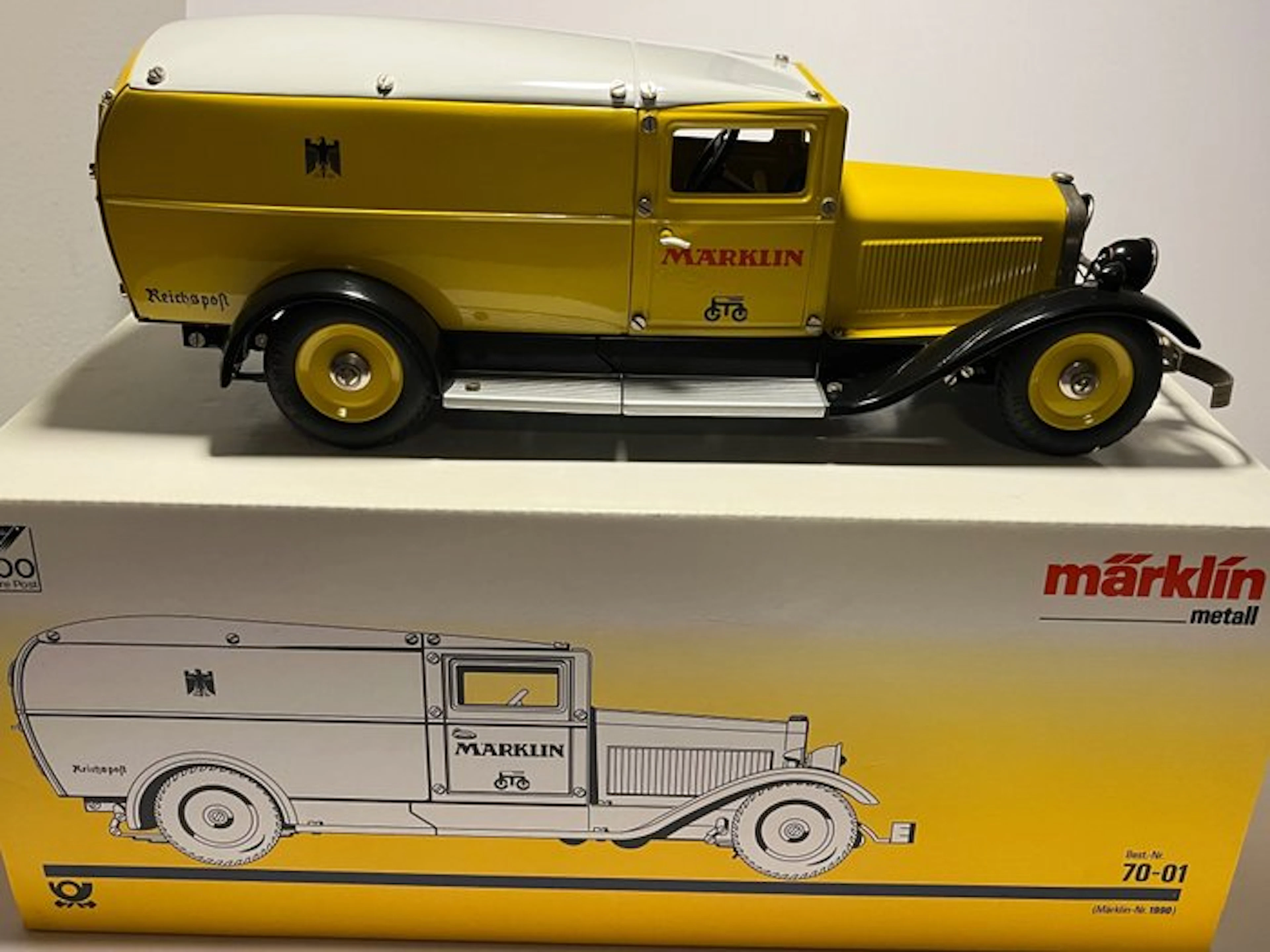 Märklin - Tin toy - Reichspost Paketauto 1990 70-01...