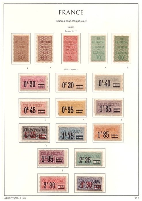 France 1918/1926 - Complete lot of stamps for new parcel...