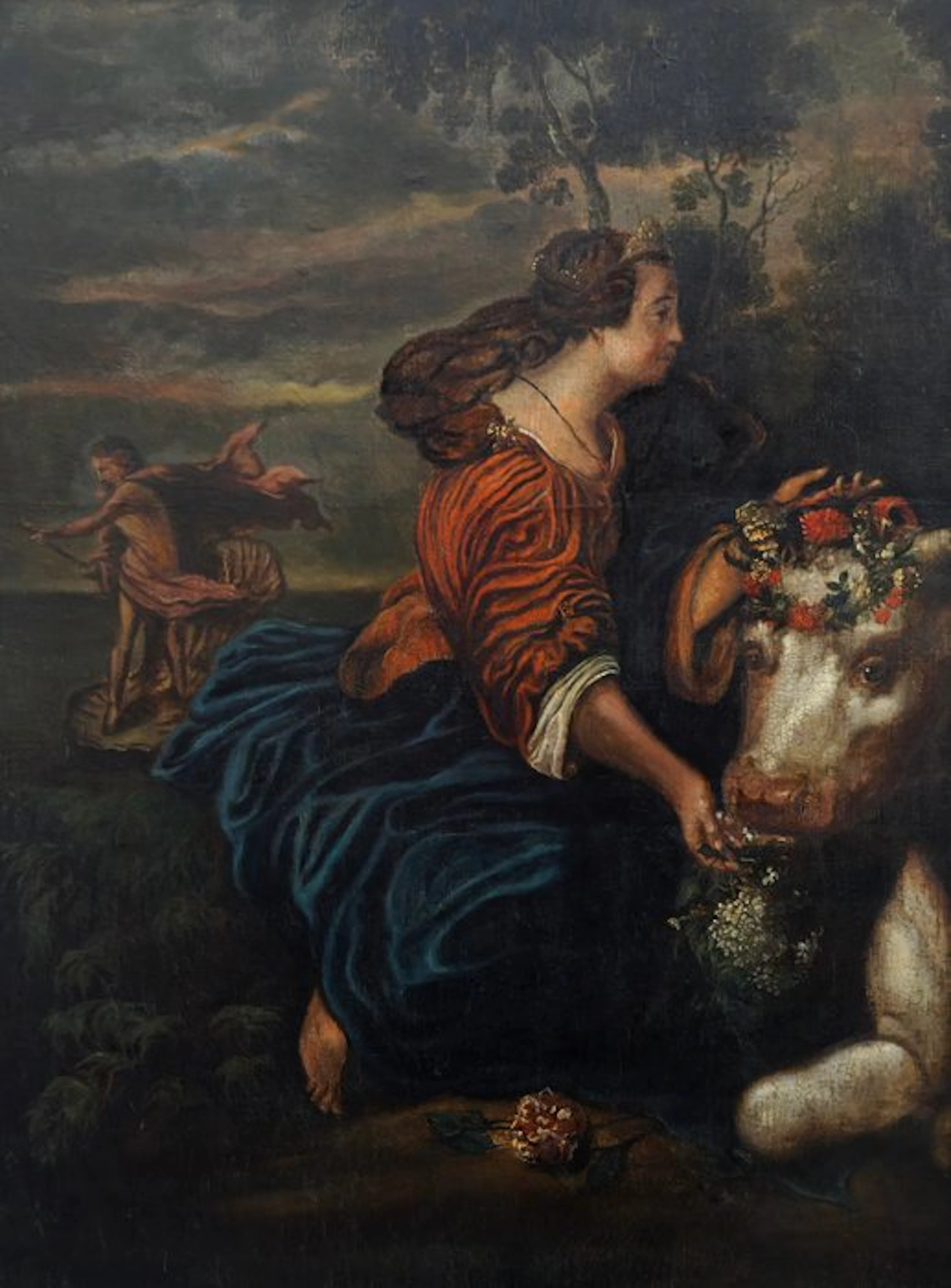Nicolaes Berchem (1620–1683), Circle of - Europa y el toro - XL format
