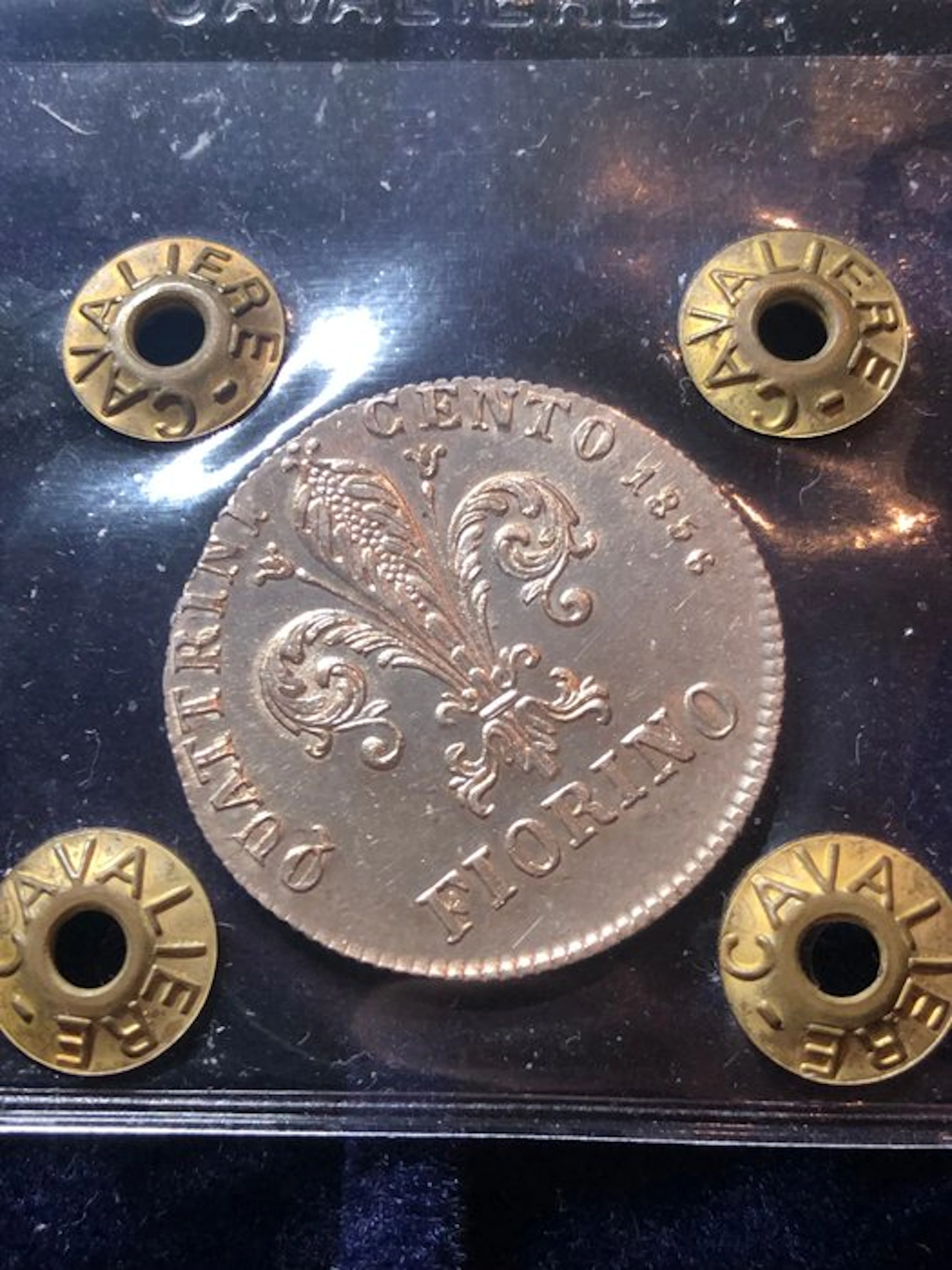 Italy, Granduchy of Tuscany Leopold II. Fiorino 1856