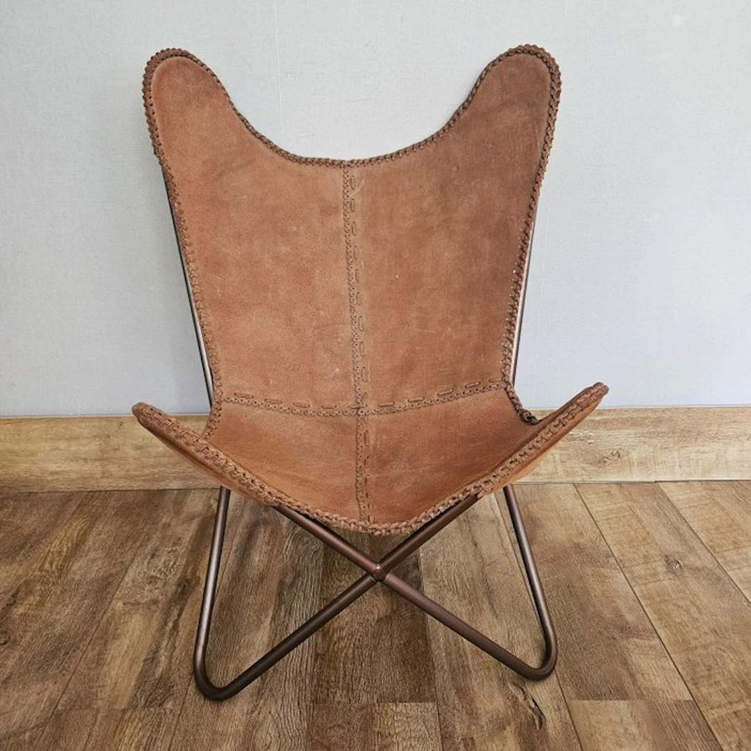 Chair - Butterfly chair (3107) - Metal, Suede