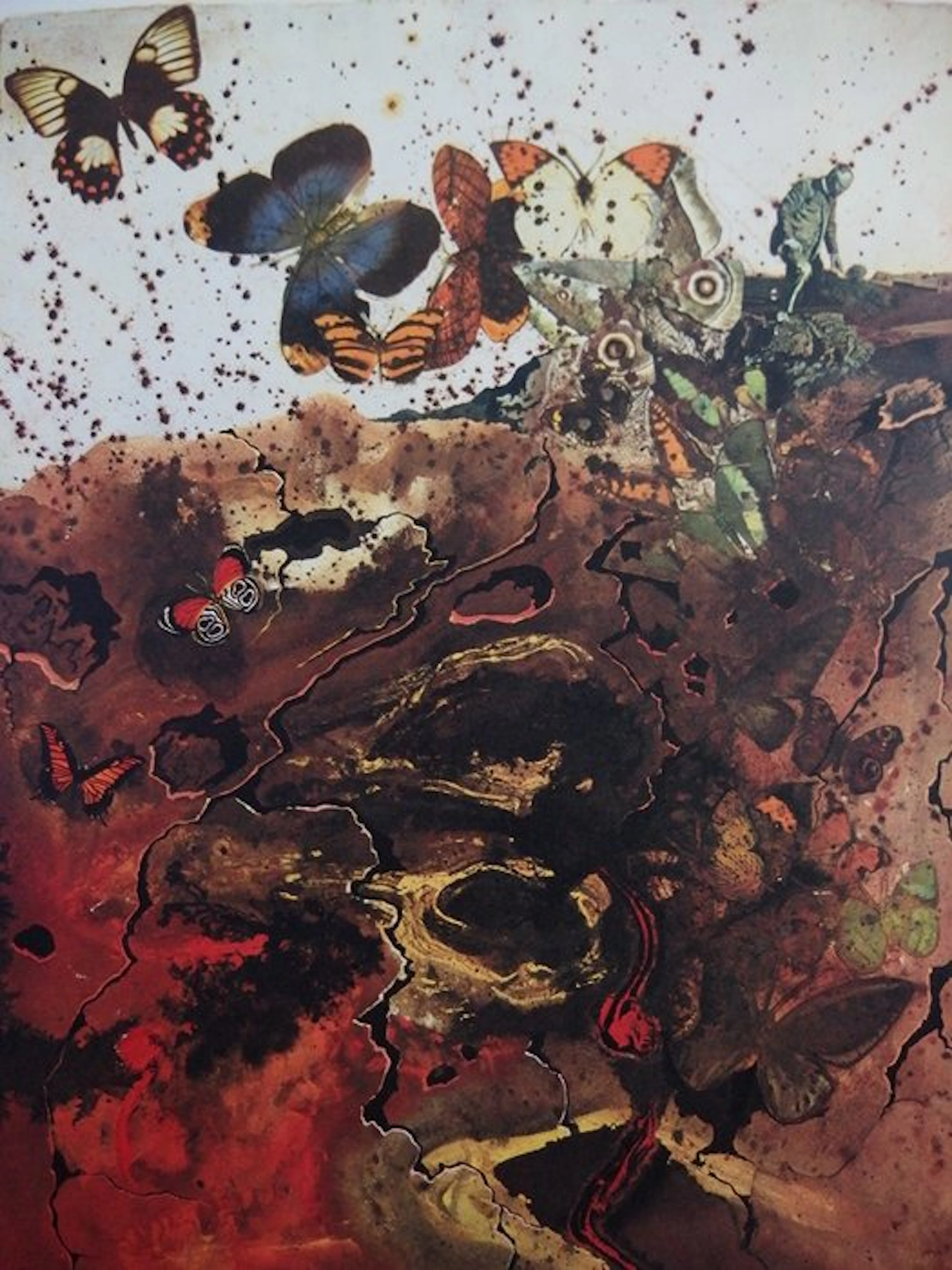 Salvador Dali (1904-1989) - France: Auvergne (Massif central et papillons)