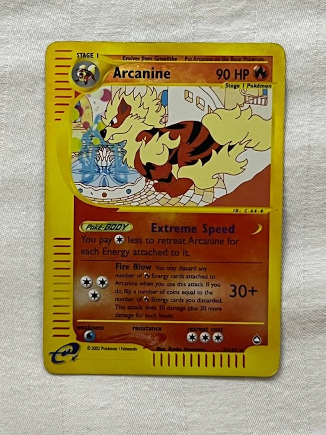Pokémon - 1 Card - Arcanine 10-C44 Foil - Various sets