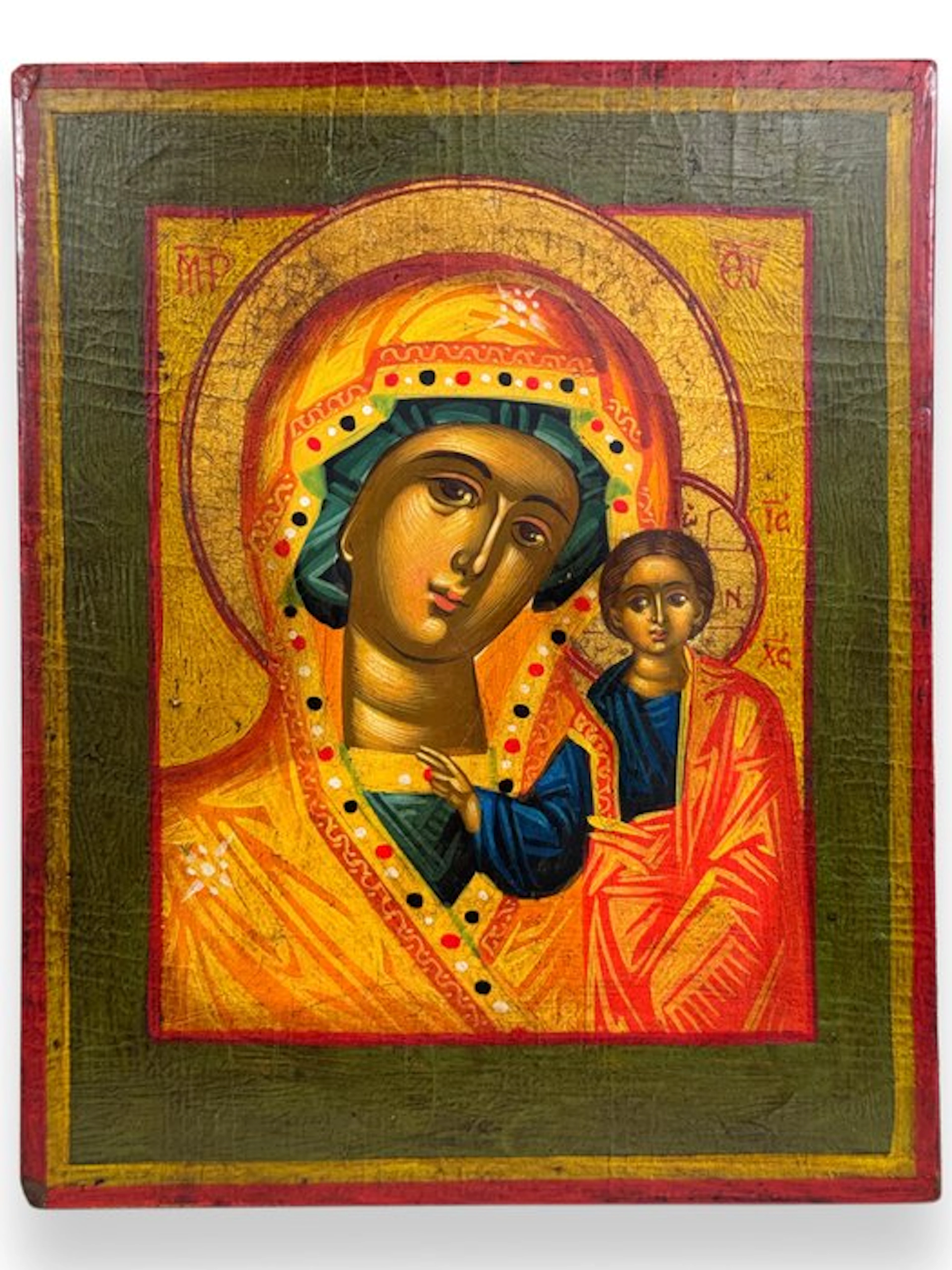 Icon - Mother of God - Wood, Egg tempera - Greece