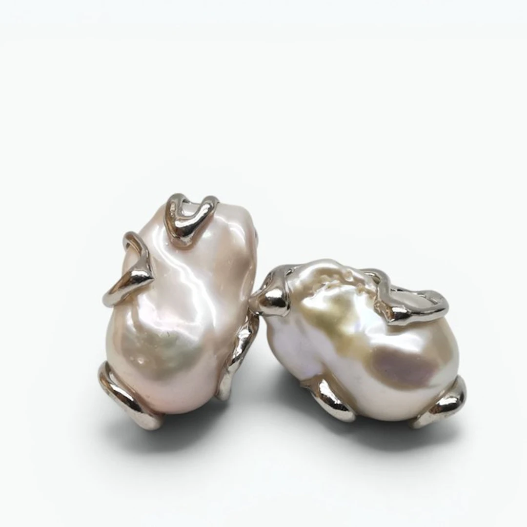 Pearl - Sterling Silver 925 - Earrings - Edison pearls