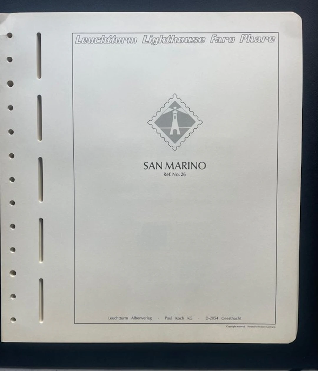 San Marino 1877/1943 - 42 sheets Leuchtturm with pockets