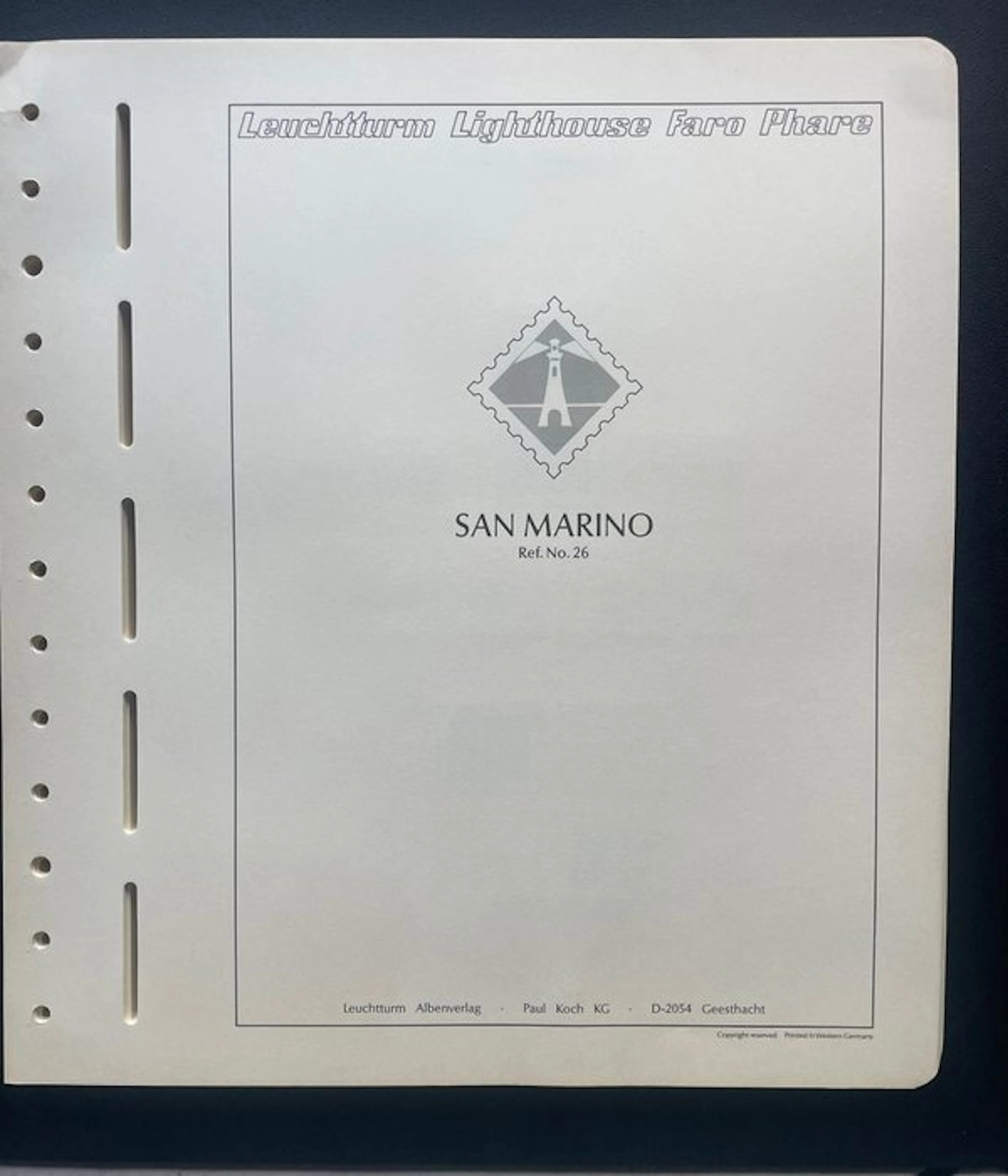 San Marino 1877/1943 - 42 sheets Leuchtturm with pockets