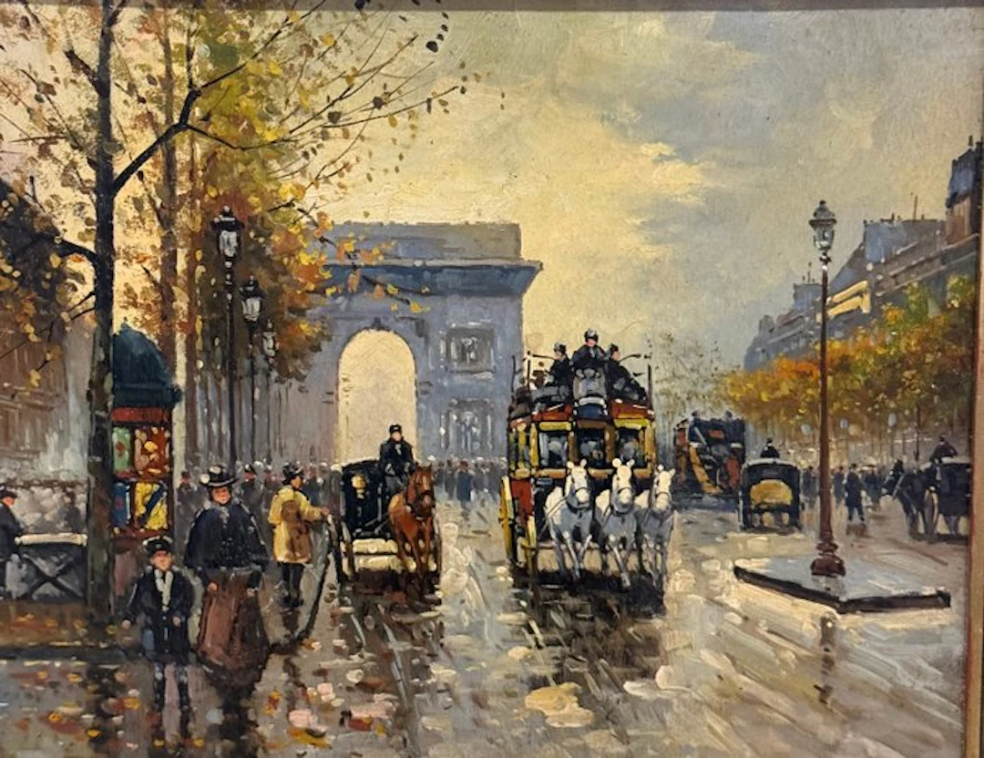 Antoine Blanchard (1910-1988) - Scena Parigina