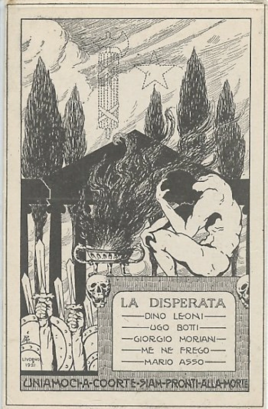 LIVORNO PNF FASCISMO - Postcard - 1921-1921