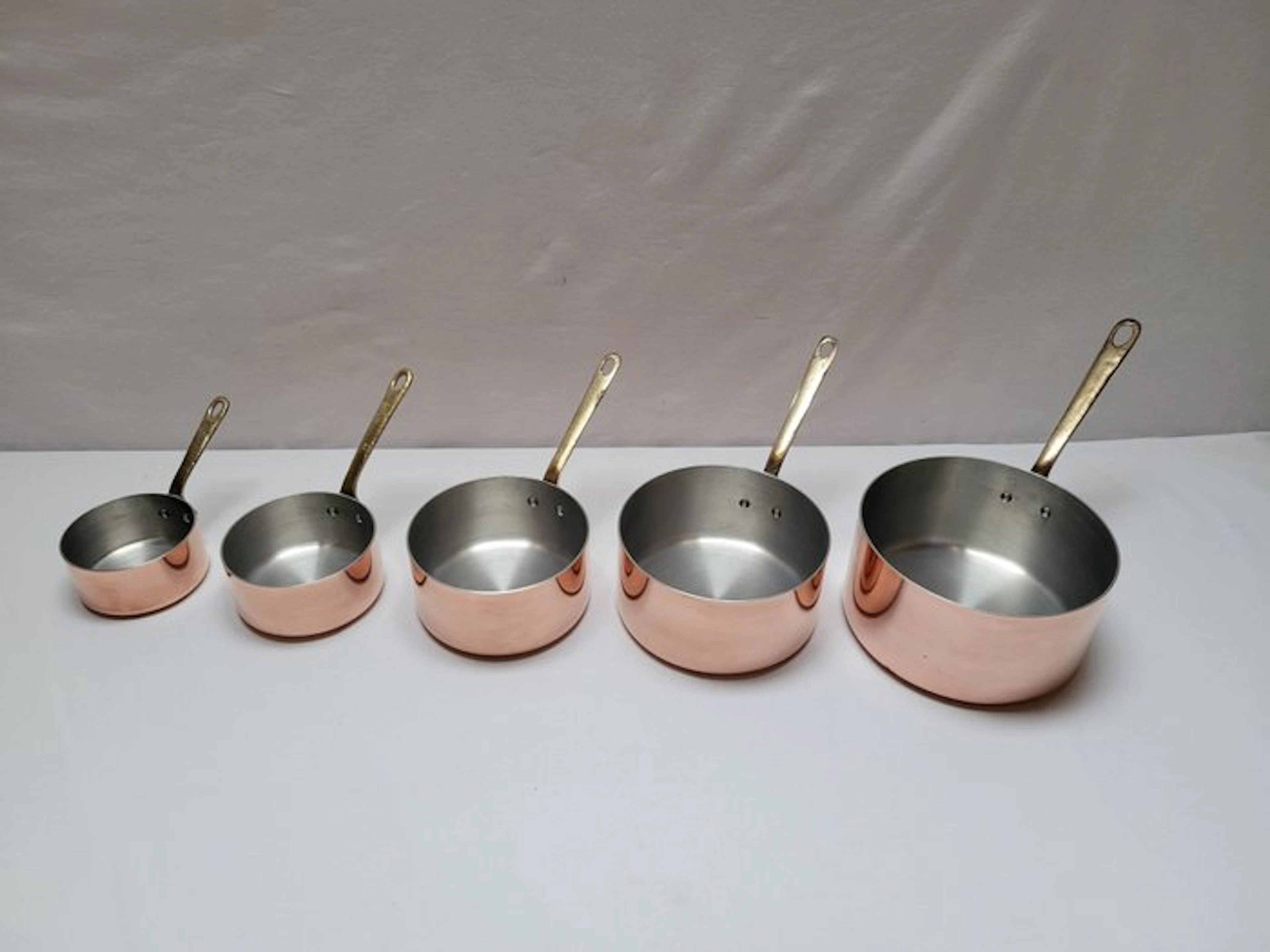5 casseroles les Métaux ouvrés Made in France - Saucepan (5) - Copper, Brass