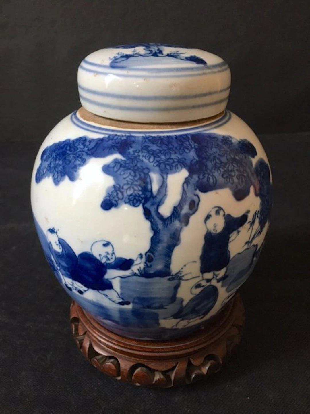 Fin XIXe siècle - Ancien Pot à gingembre