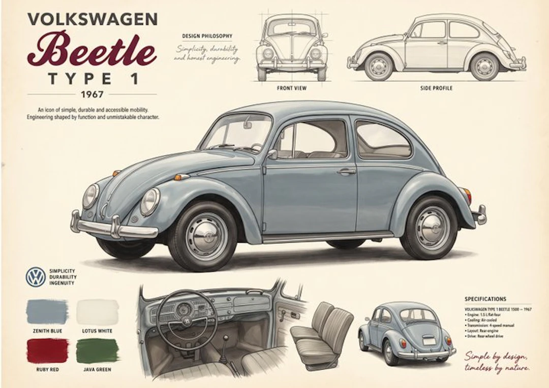 Shmidt.Art - Volkswagen - Volkswagen Beetle Type 1 - 1960s