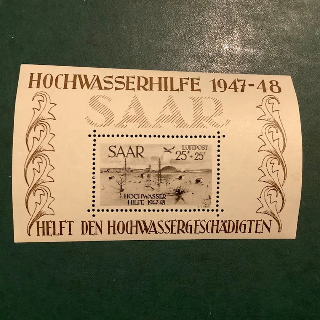Saarland 1948 - High water block - MNH - Michel blok 2