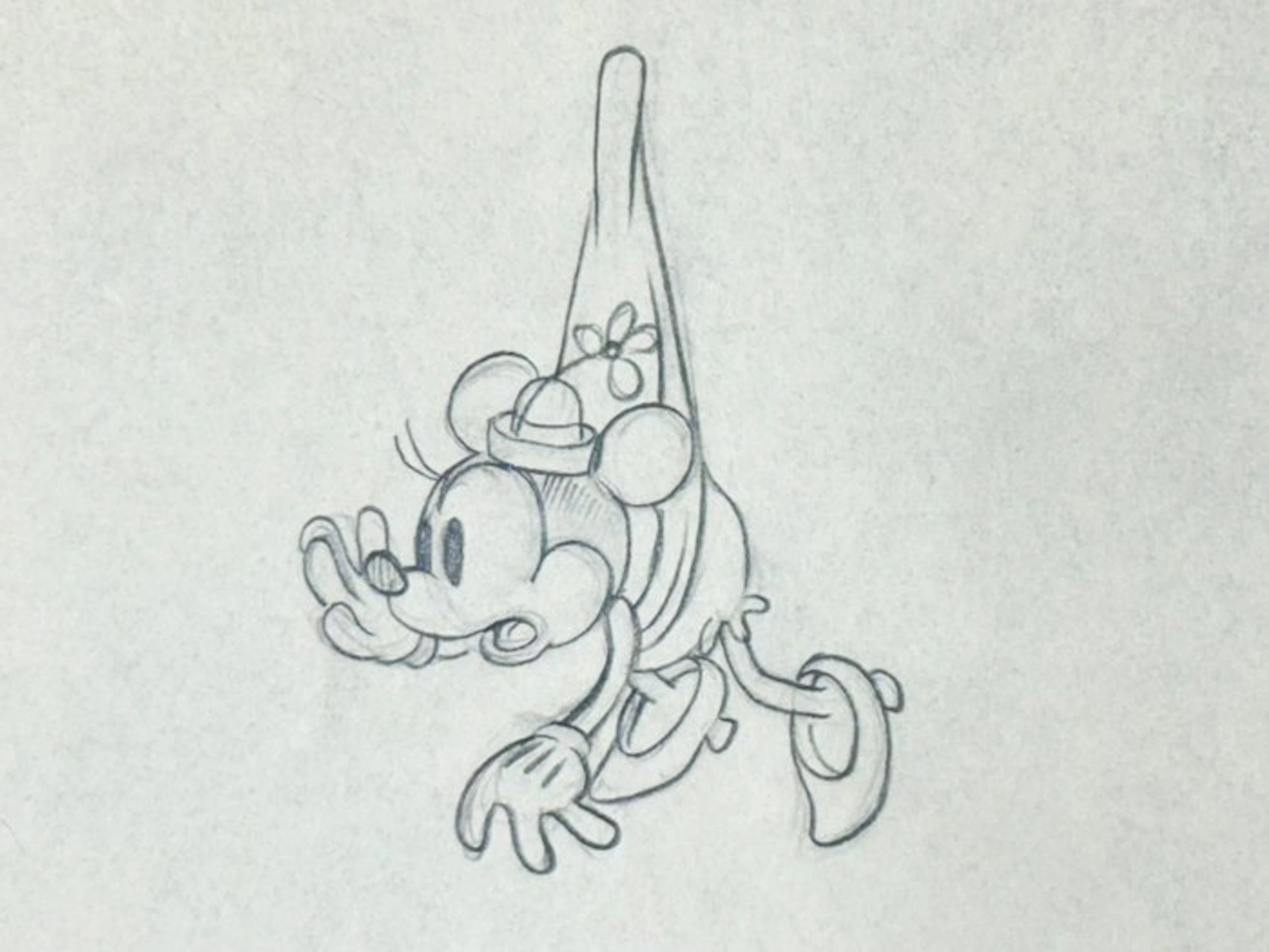 Walt Disney - Minnie Mouse Animation Drawing - Building a Building (1933)