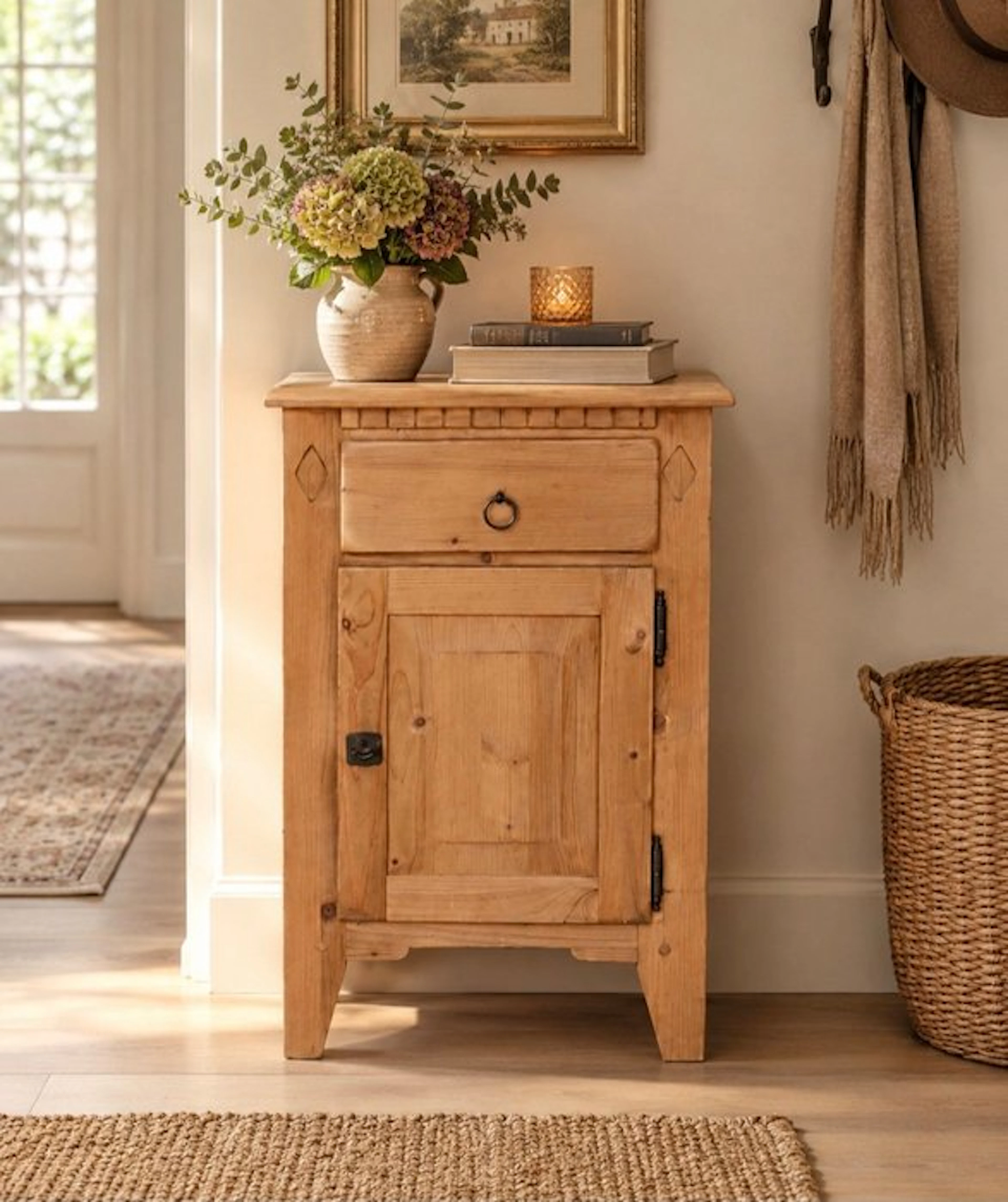 Nightstand - Pine wood