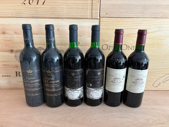 2000 x 2 Château La Couronne 1995 x 2 Château Tourans...