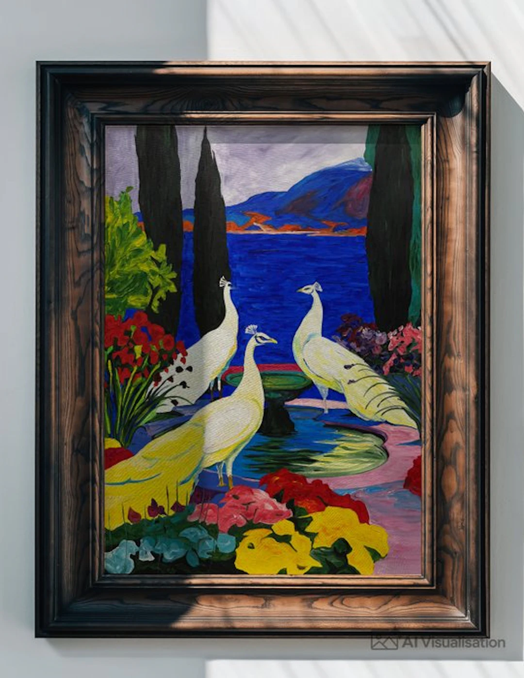 E. García - Tres pavos reales XL