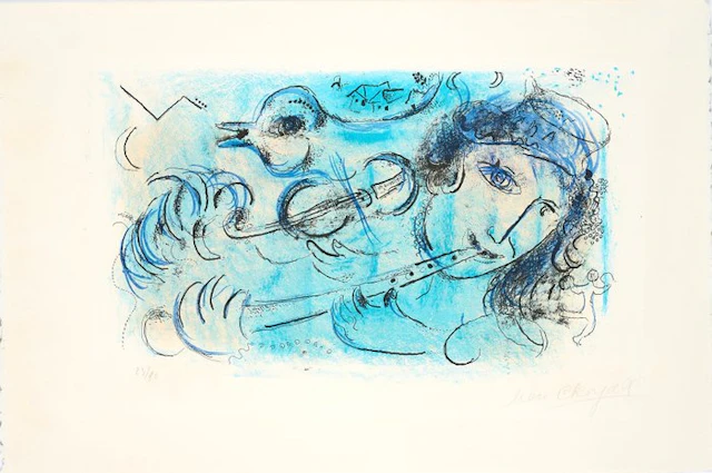 Marc Chagall (1887-1985) - Le Joueur de Flûte