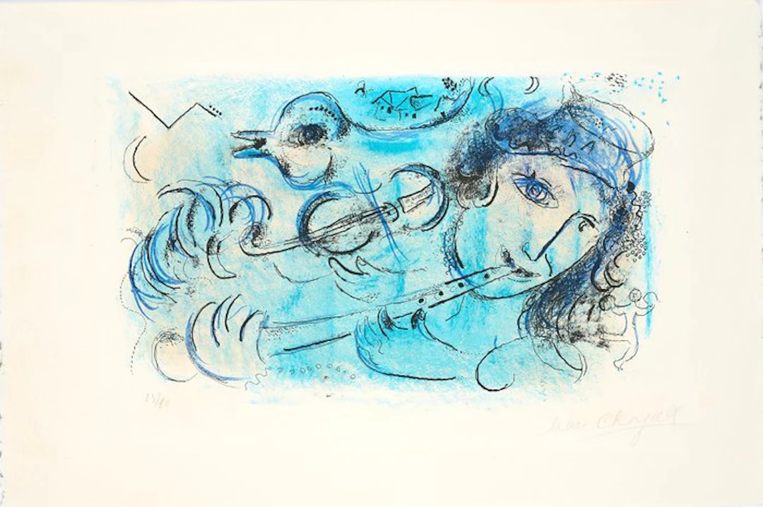 Marc Chagall (1887-1985) - Le Joueur de Flûte