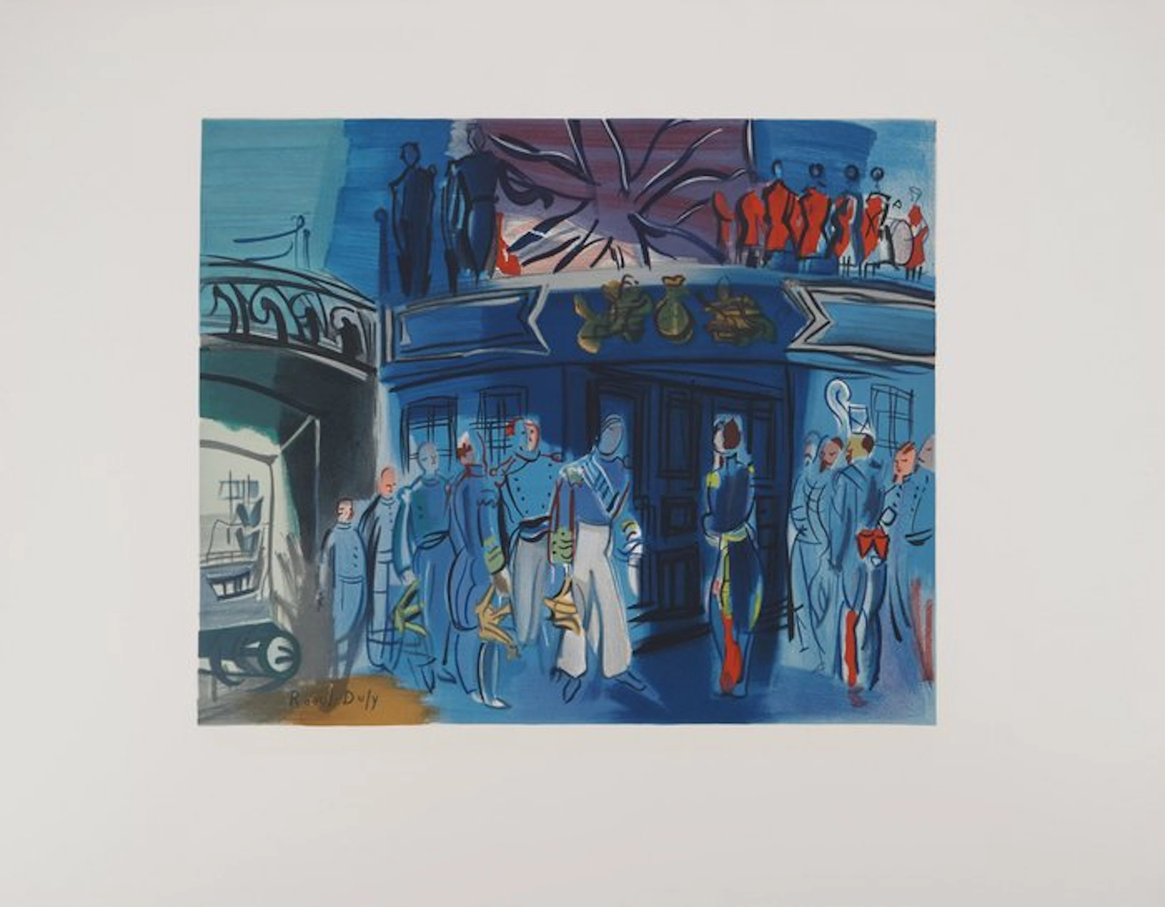 Raoul Dufy (1877-1953) - Réception d'un amiral anglais sur un bateau français