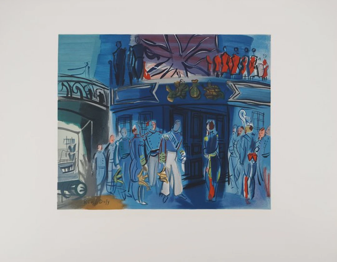 Raoul Dufy (1877-1953) - Réception d'un amiral anglais sur un bateau français