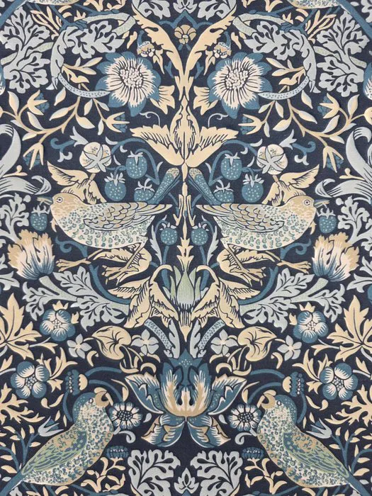 300x280 cm! English William Morris fabric "Strawberry...