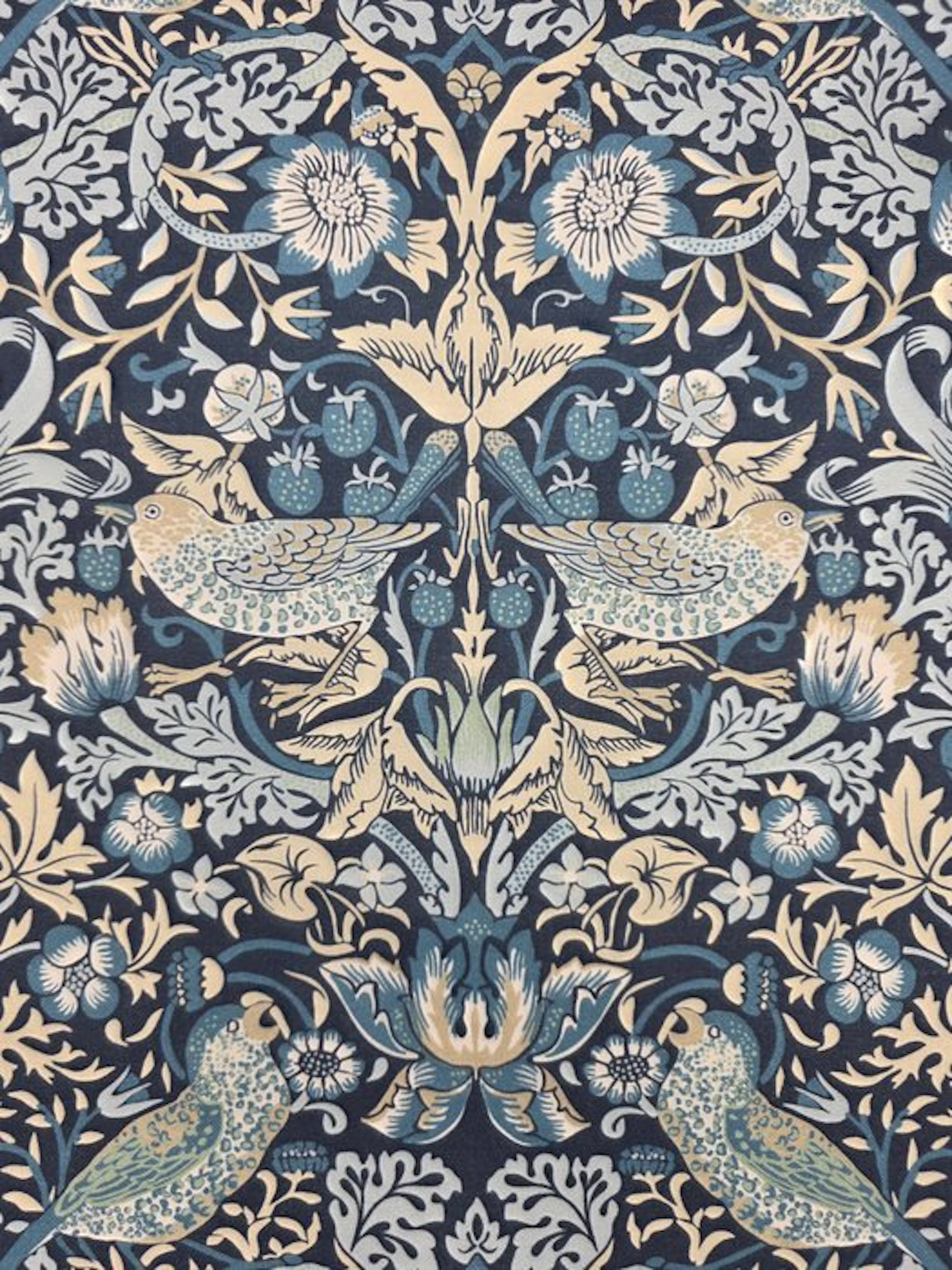 300x280 cm! English William Morris fabric "Strawberry...
