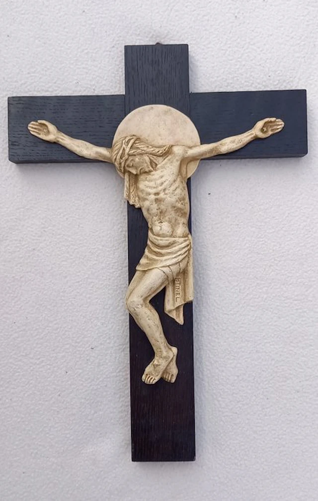 Art Deco Crucifix - Oak - 1930-1940 - Franz Tinel
