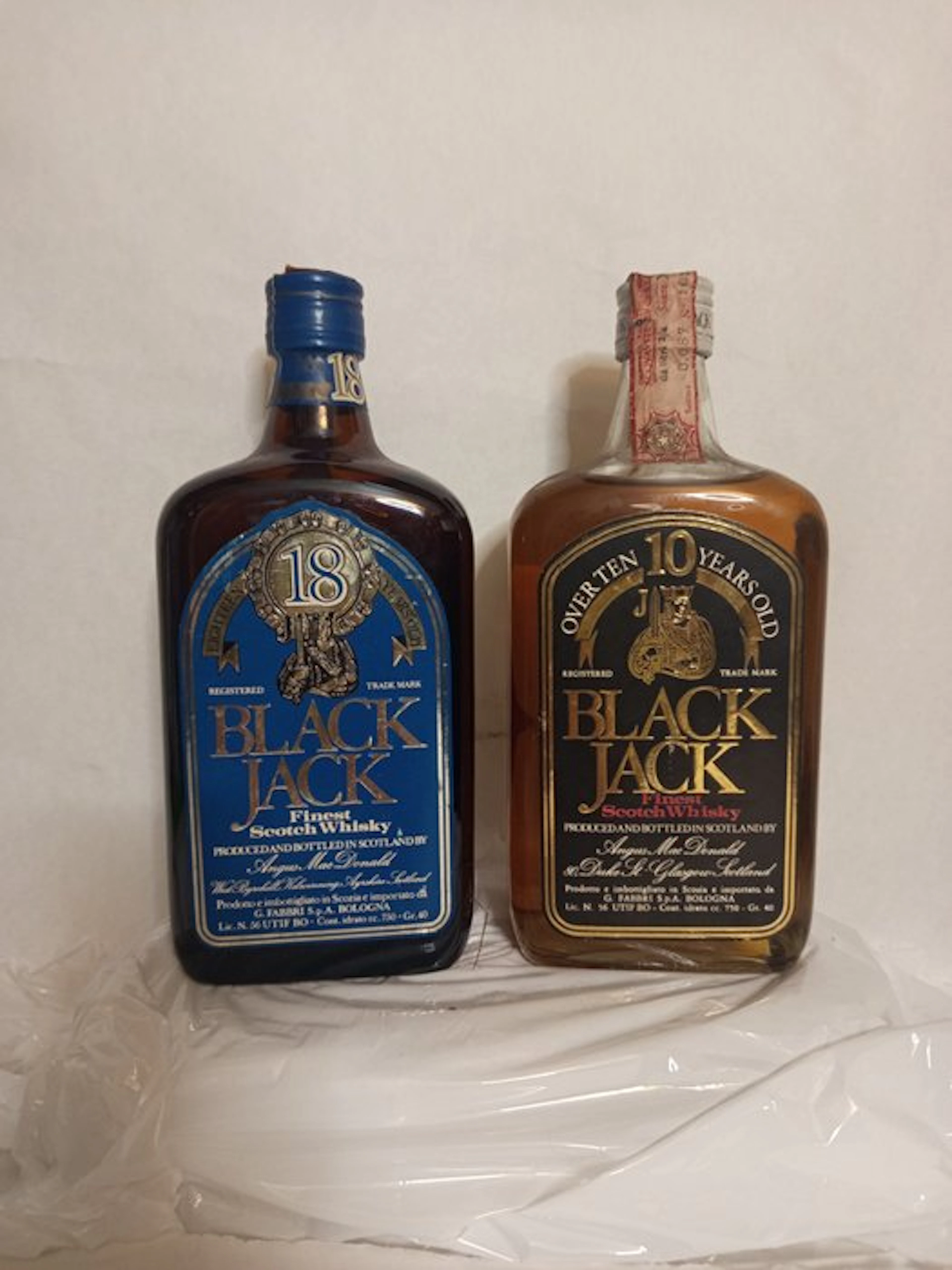 Black Jack 18yo & 10yo - b. 1970s, 1980s - 750ml - 2 bottles