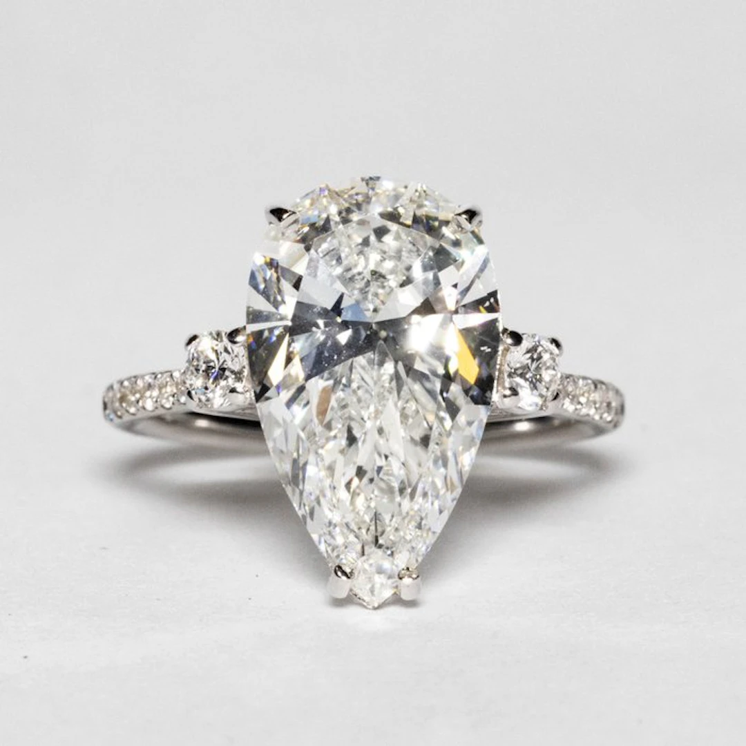 No reserve price - Engagement ring - 18 kt