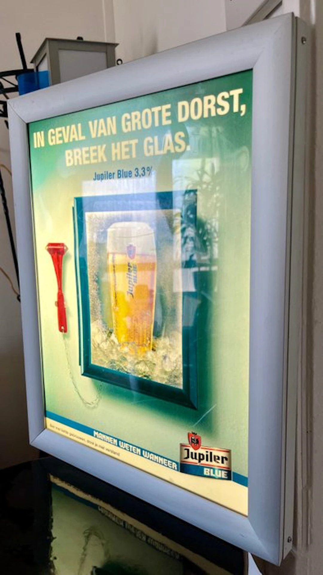 Jupiler Blue - Advertising sign - Aluminium