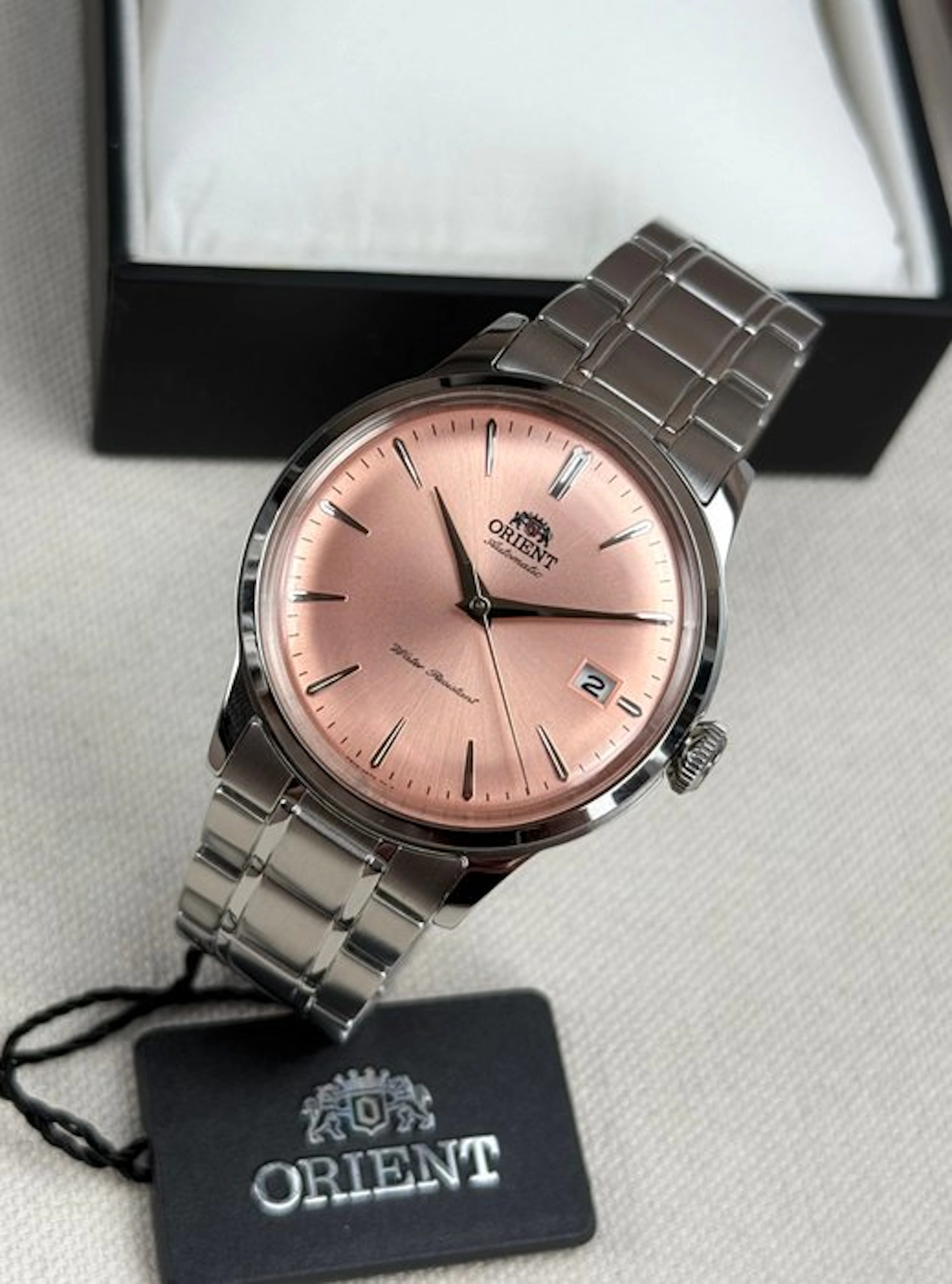 Orient - Bambino Date Automatic Pink - No reserve price...