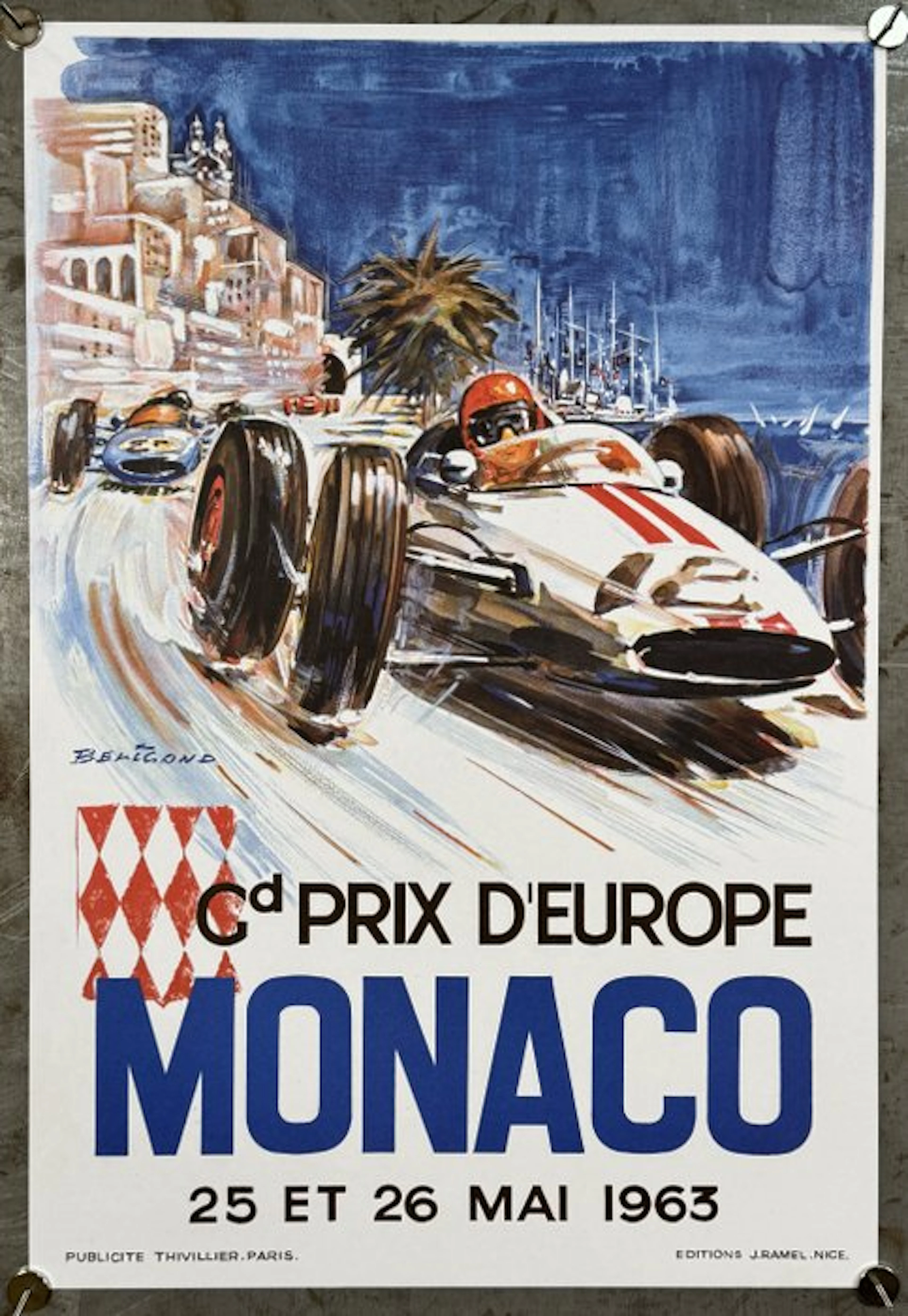 Michel Beligond - Grand Prix d’Europe Monaco 1963 |...