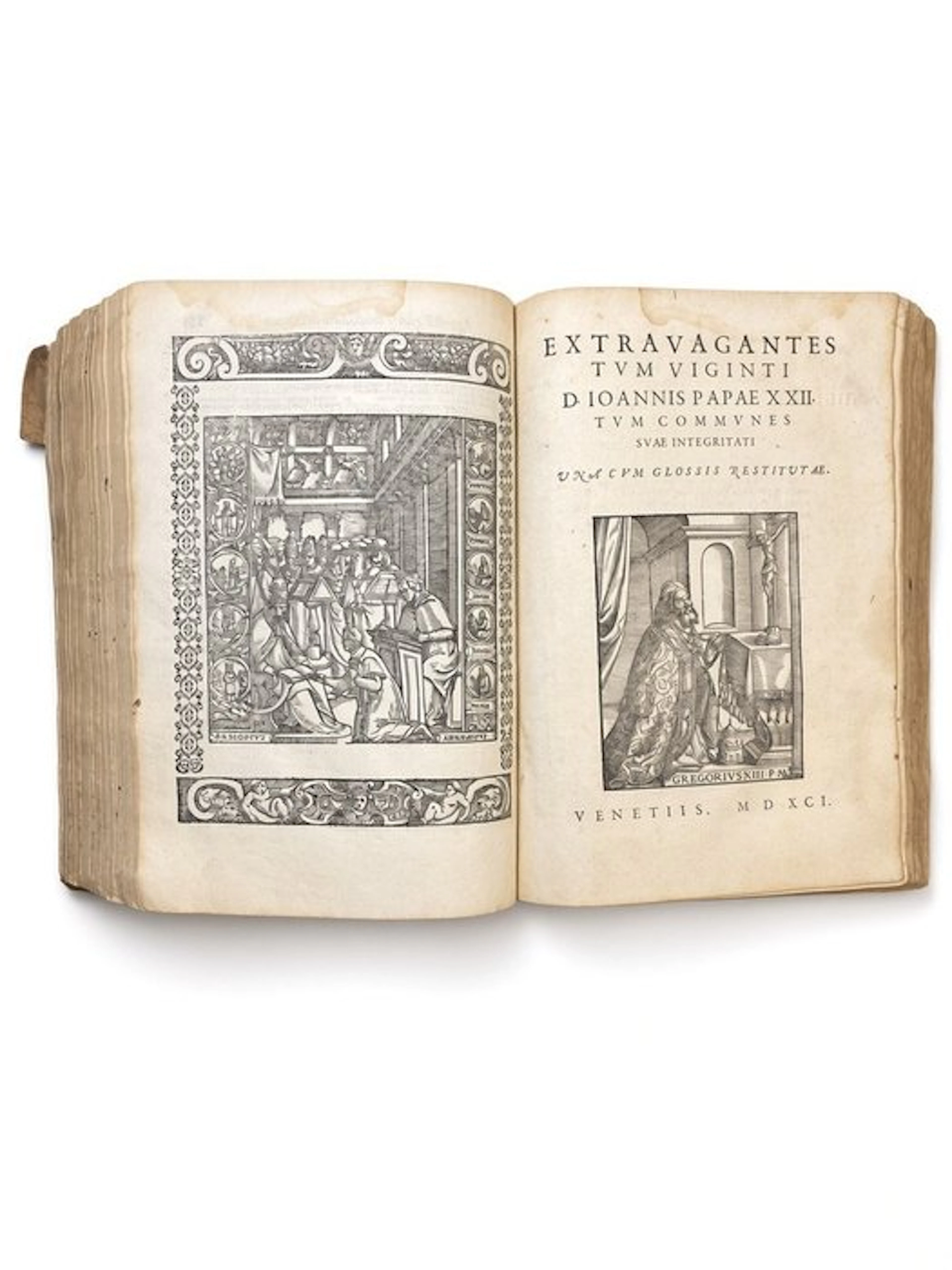 Bonifacio VIII; Clemente V; - Liber Sextus Decretalium (Extravagantes) - 1591