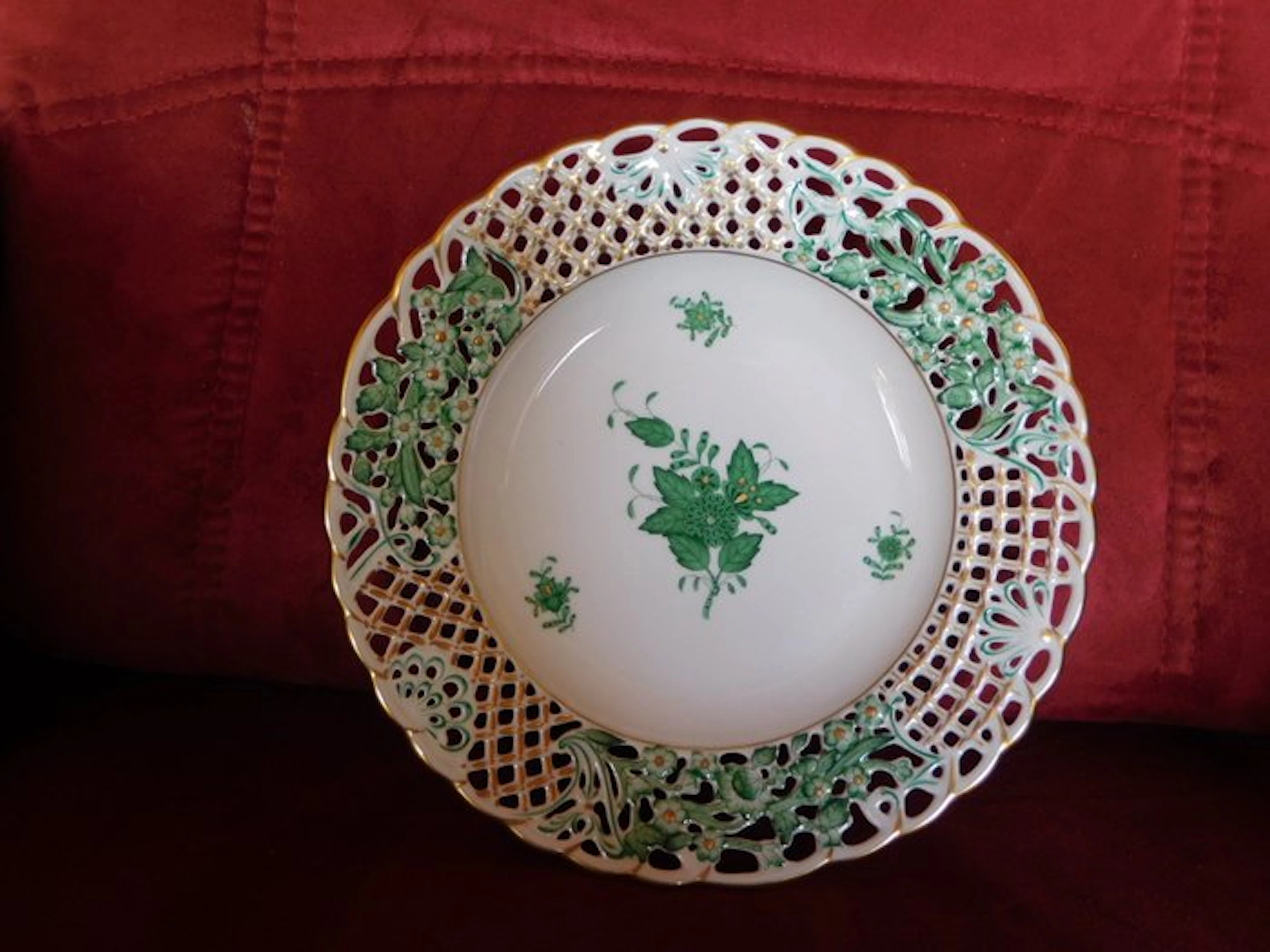 Herend - Plate - Teller Apponyi Grün - Porcelain