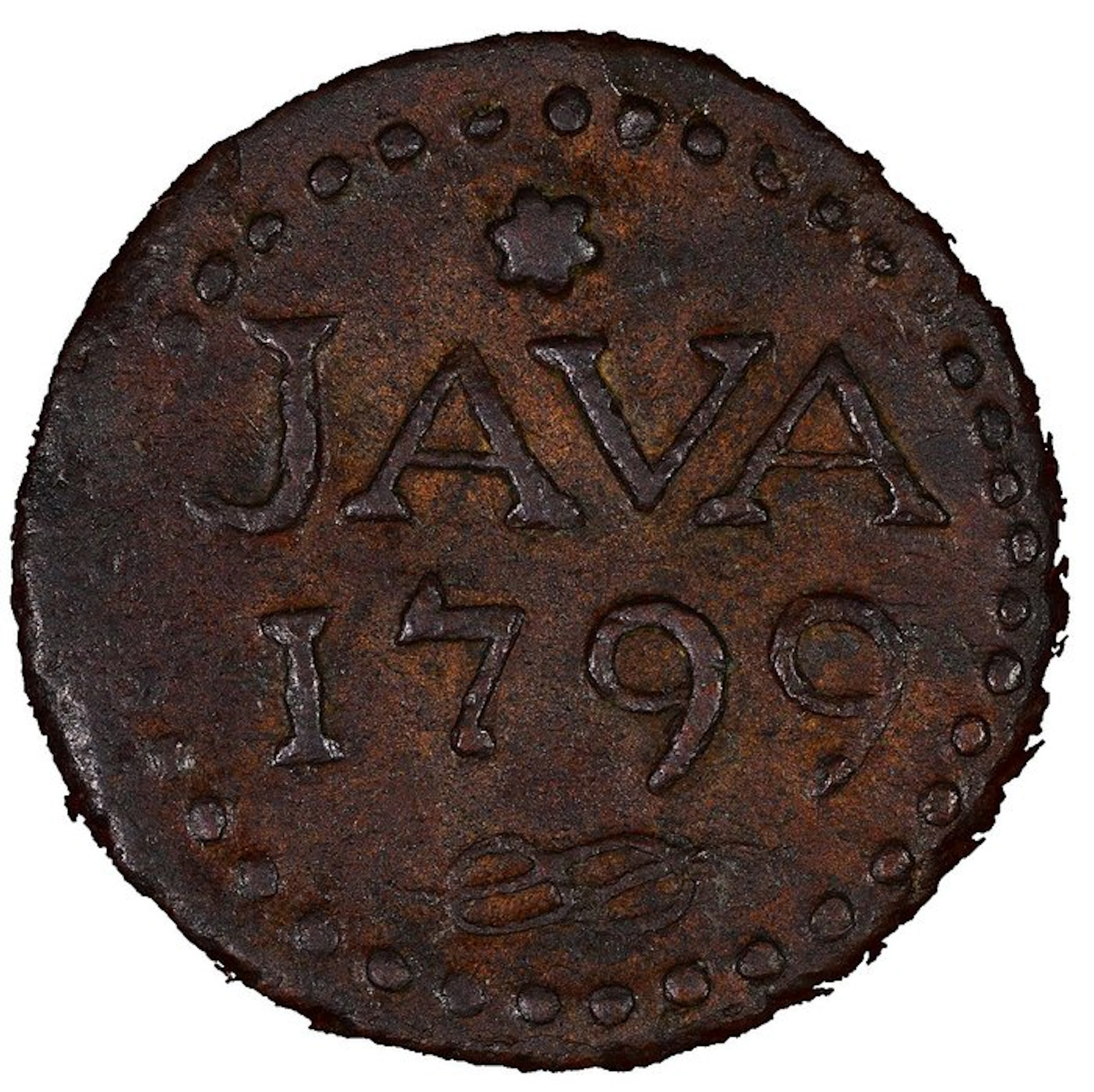 Dutch East Indies. Emergency Stiver 1799 - JAVA KM# 205