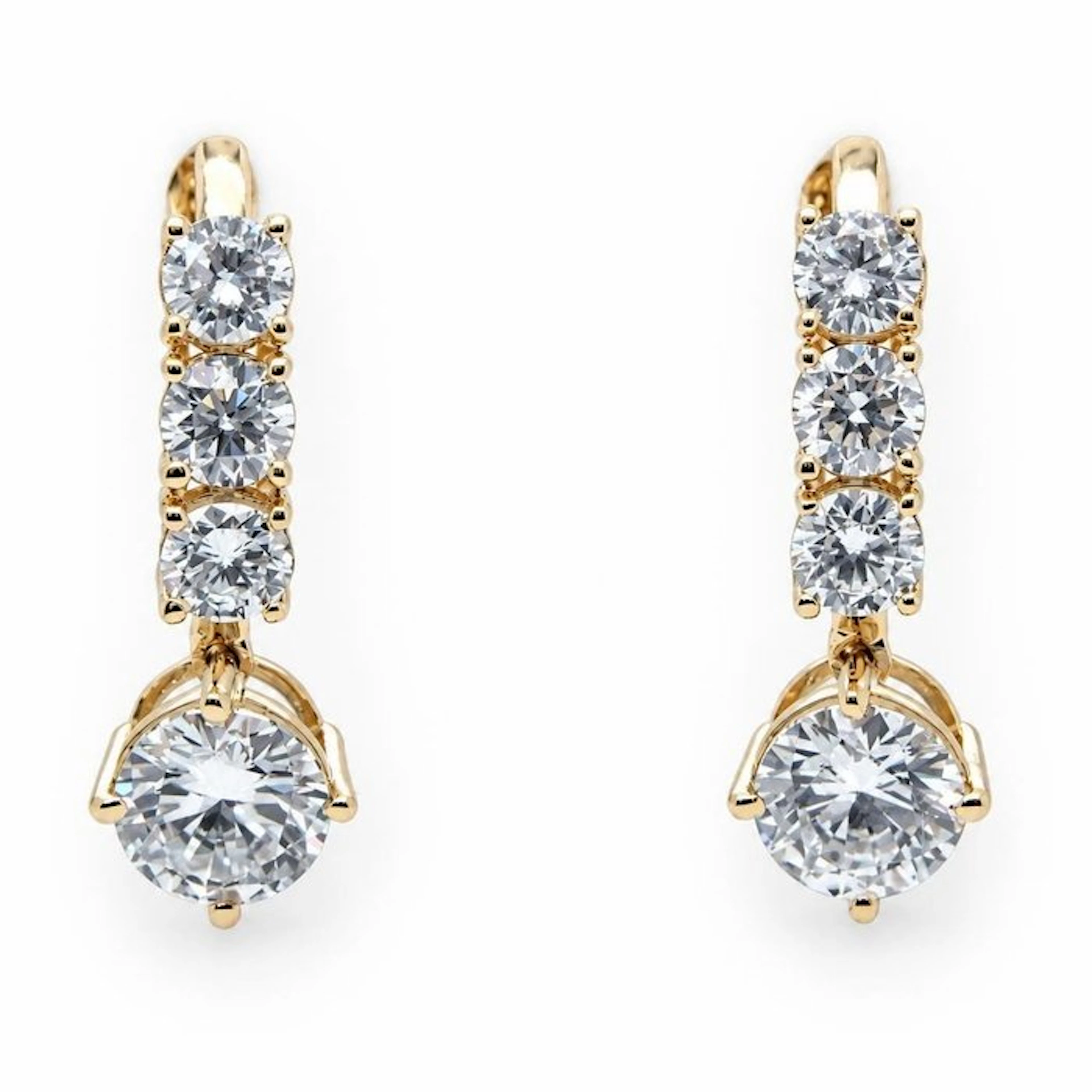 No reserve price - Earrings - 14 kt