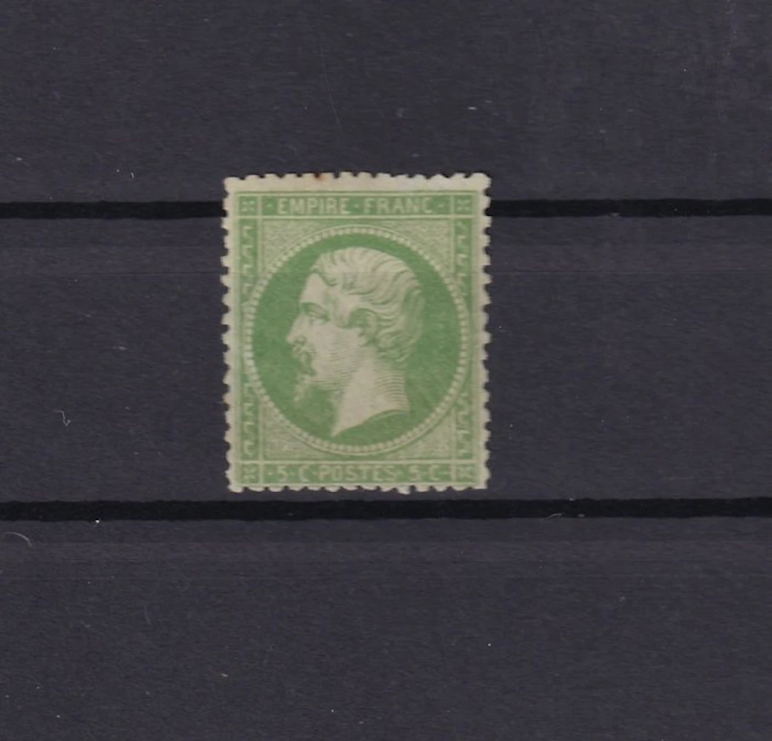 France 1862 - Napoléon 5c dark green - Yvert n°20 a