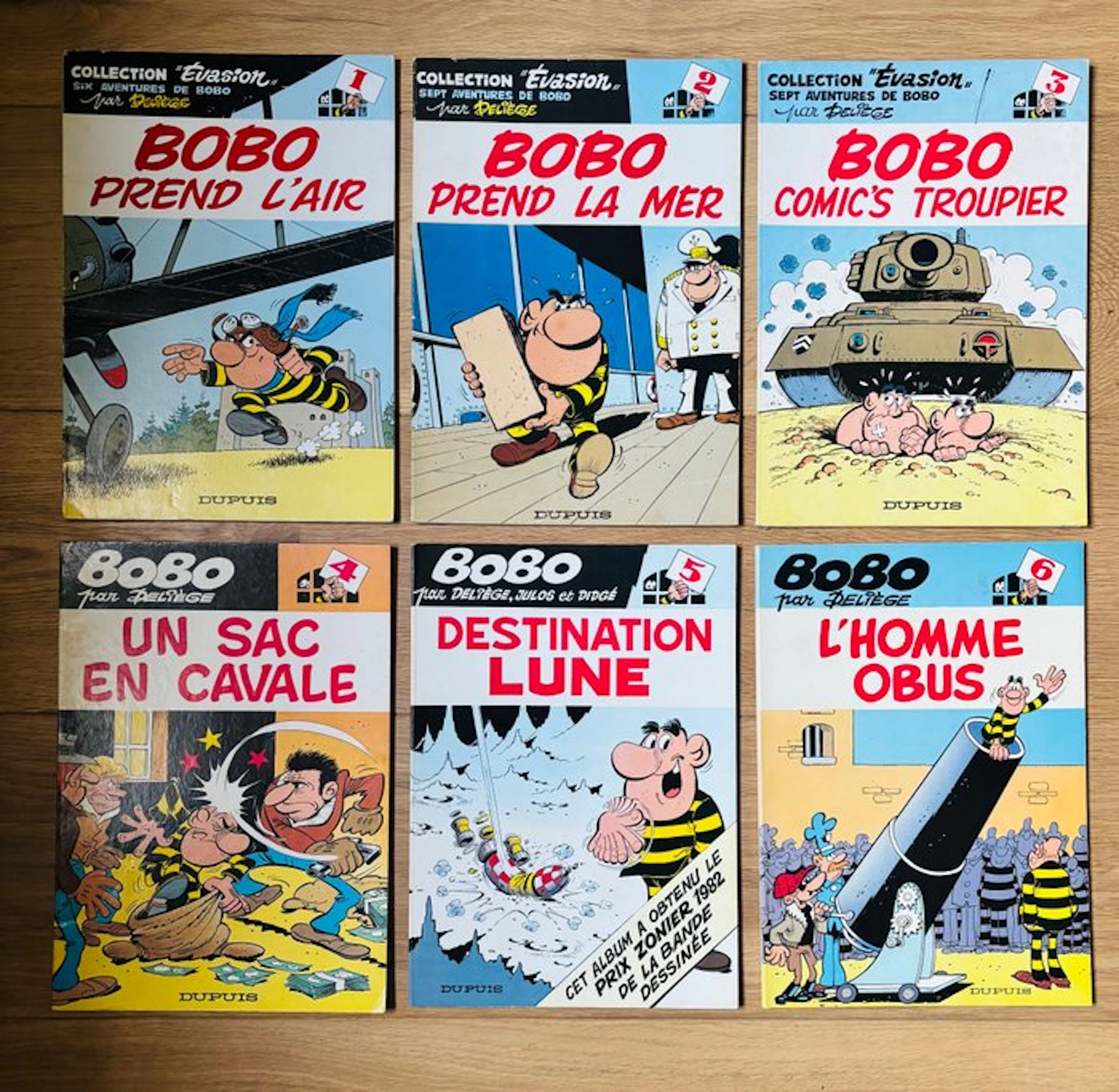 Bobo T1 à T6 - 6x B - 6 Album - First edition - 1977/1983