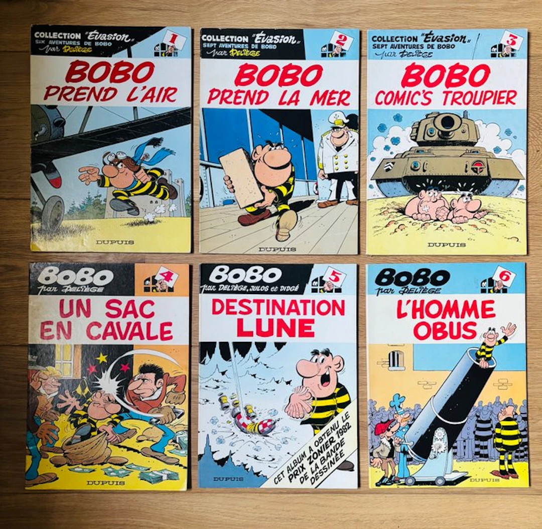 Bobo T1 à T6 - 6x B - 6 Album - First edition - 1977/1983