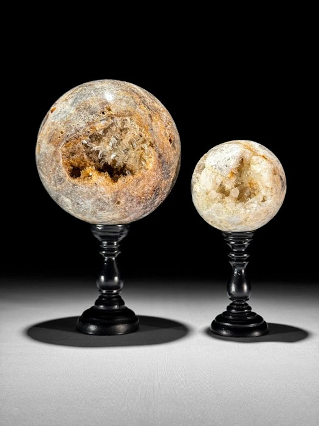 NO RESERVE PRICE - Wonderful Pair of Crystal Quartz...