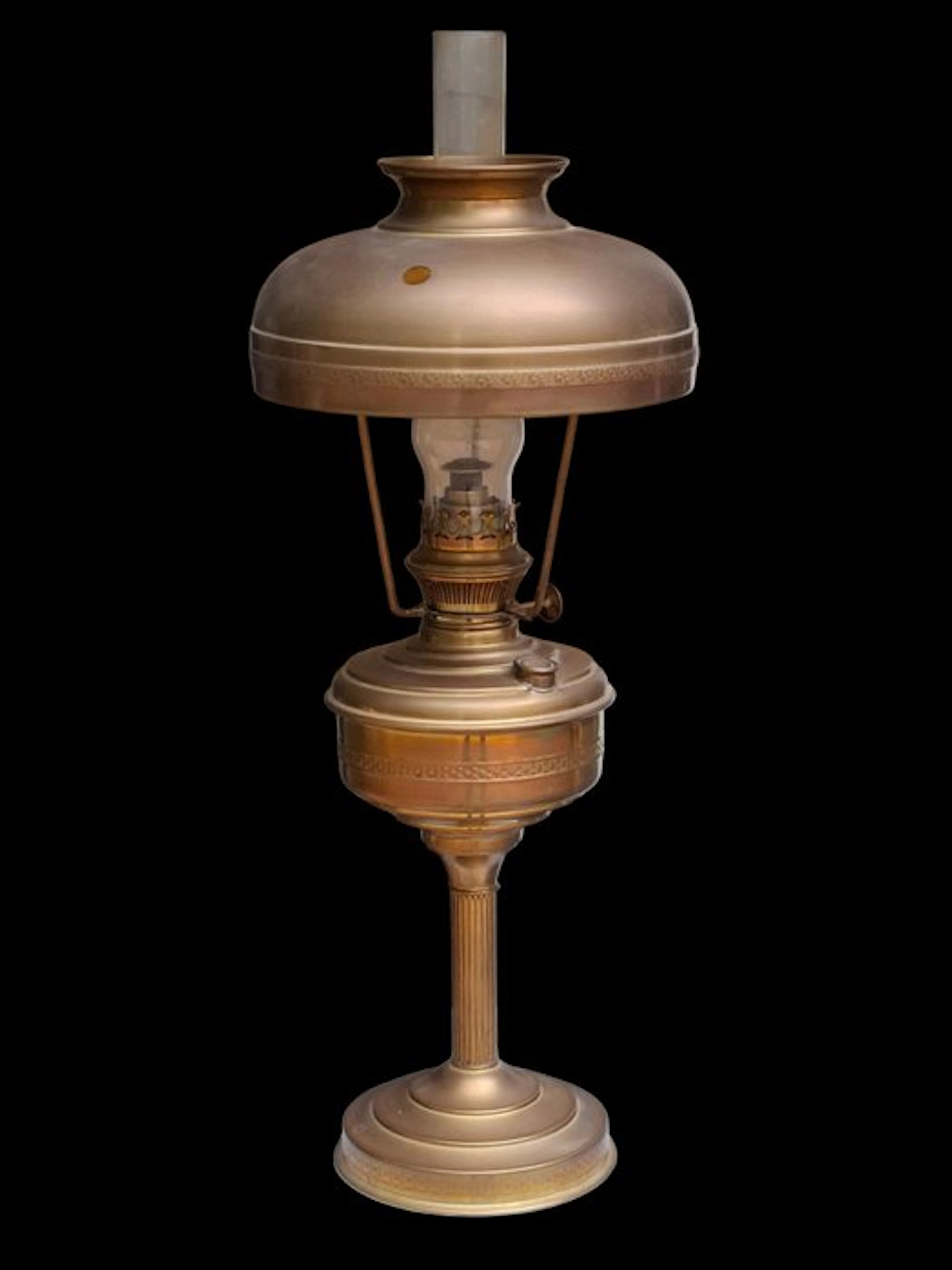 Lempereur & Bernard - Kerosene lamp - Gilt brass